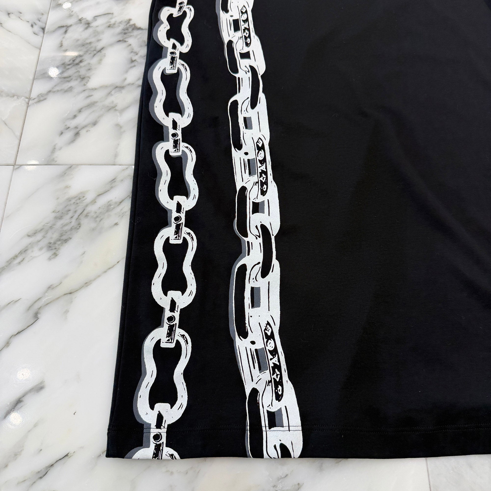 LOUIS VUITTON 2022SS Cotton Dress Crew Neck Tee RW221W LH8 FMDR30 Size XS ルイヴィトン コットン ドレス クルーネック Tシャツ サイズXS