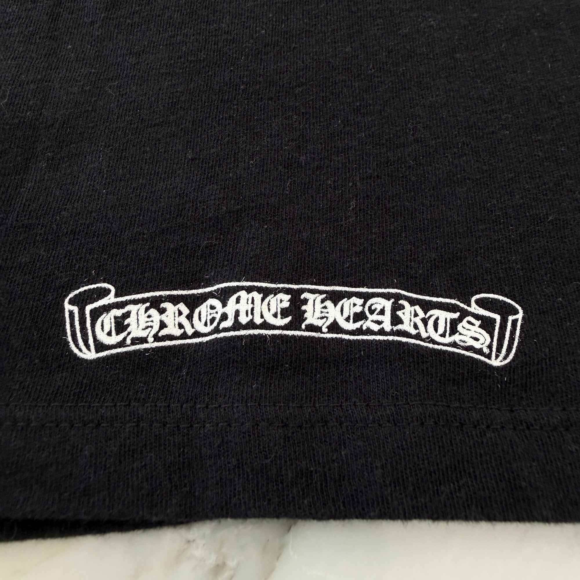 CHROME HEARTS Back Scroll Ringer Tee Size M クロムハーツ バックスクロール リンガー Tシャツ サイズM