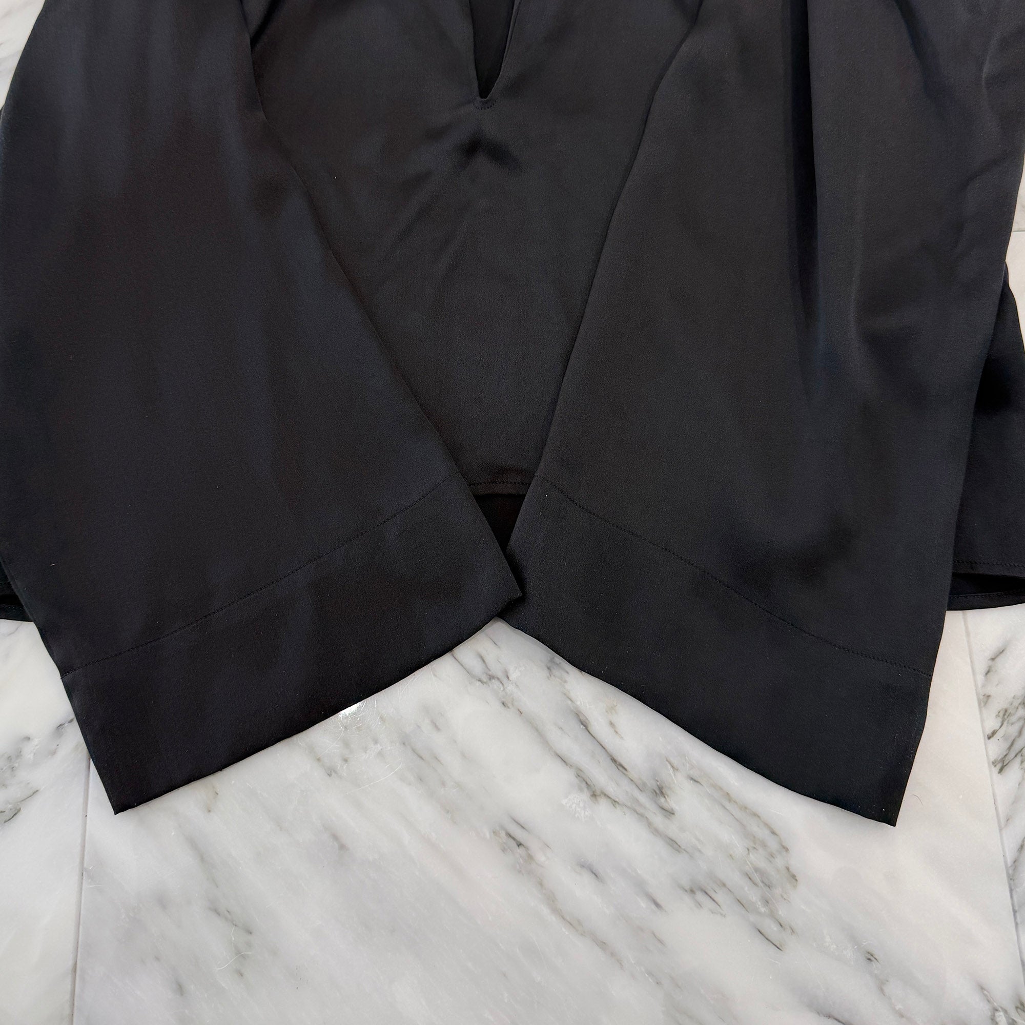 SAINT LAURENT PARIS 2022SS Valuze Silk Pullover Long Sleeve Shirt 733571 Y900R Size 37 サンローランパリ ヴァルーズ シルク プルオーバー ロングスリーブシャツ サイズ37