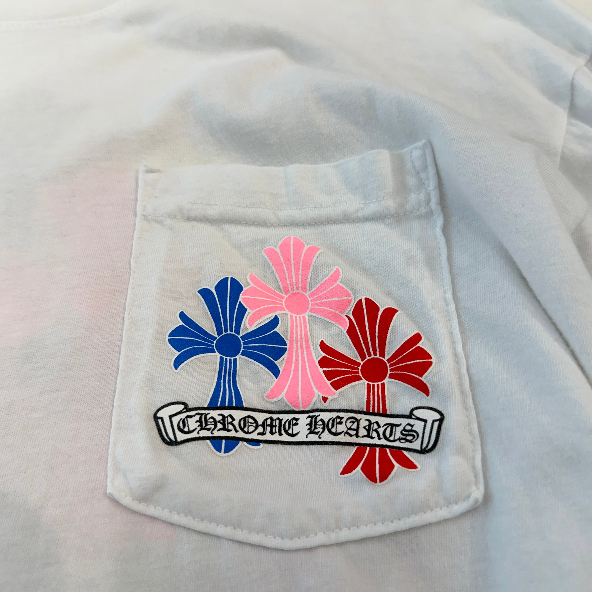 CHROME HEARTS MLTCOL CEM CRS Long Sleeve Tee Size L クロムハーツ マルチカラー セメタリークロス ロングスリーブTシャツ サイズL