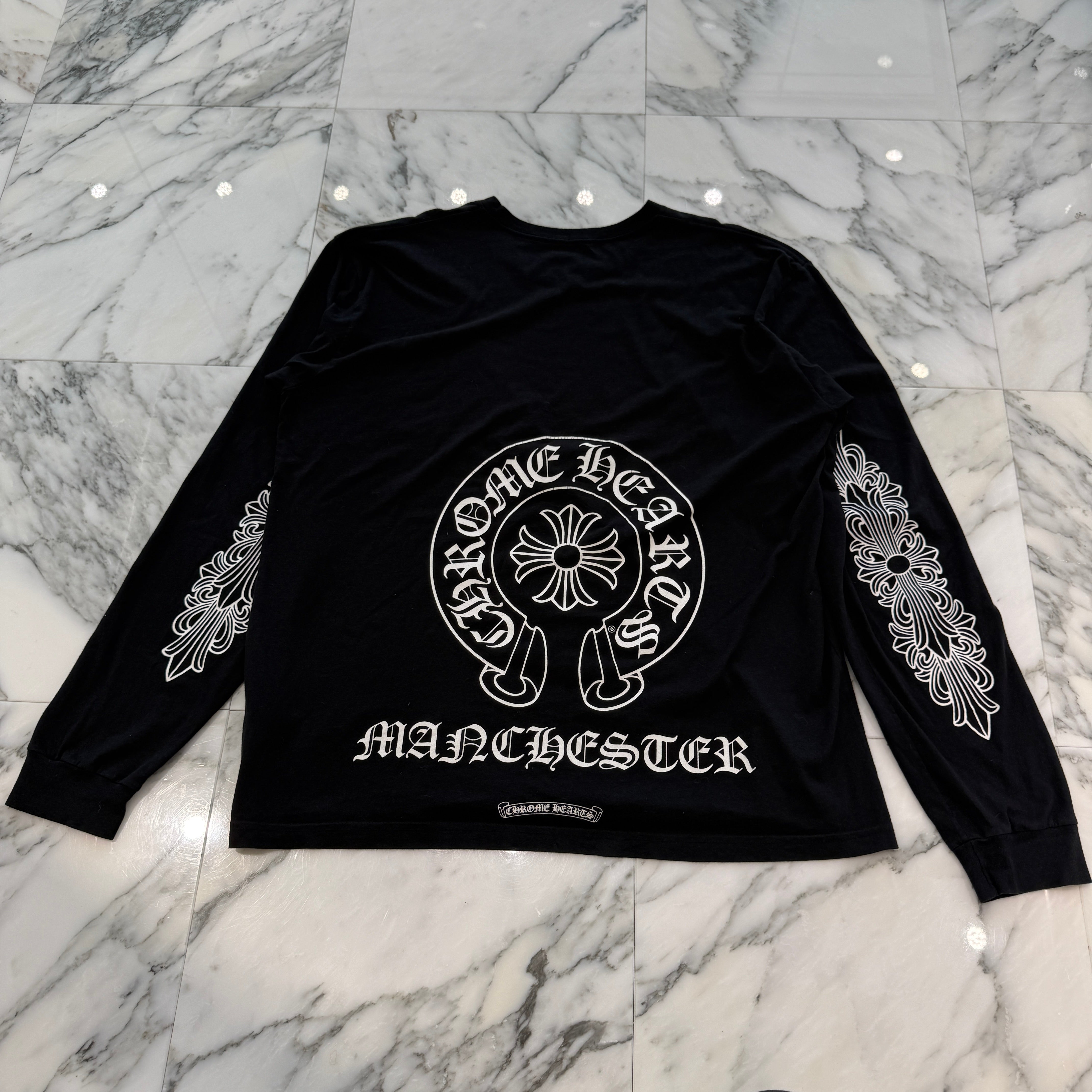 CHROME HEARTS Manchester Limited Horseshoe Long Sleeve Tee Size XXL クロムハーツ マンチェスター限定 ホースシュー ロングスリーブTシャツ サイズXXL