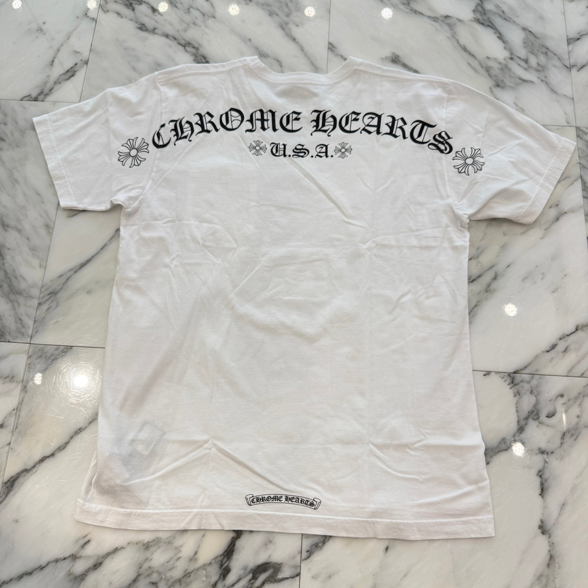 CHROME HEARTS Back Arch USA Logo Tee Size L クロムハーツ バックアーチ USA ロゴ Tシャツ サイズL