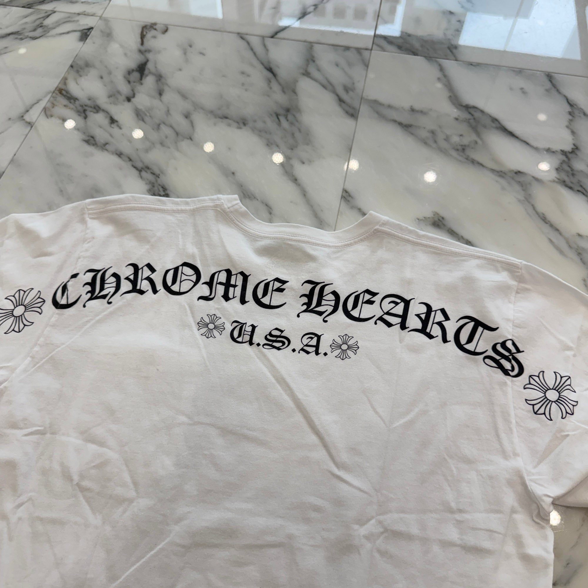 CHROME HEARTS Back Arch USA Logo Tee Size L クロムハーツ バックアーチ USA ロゴ Tシャツ サイズL
