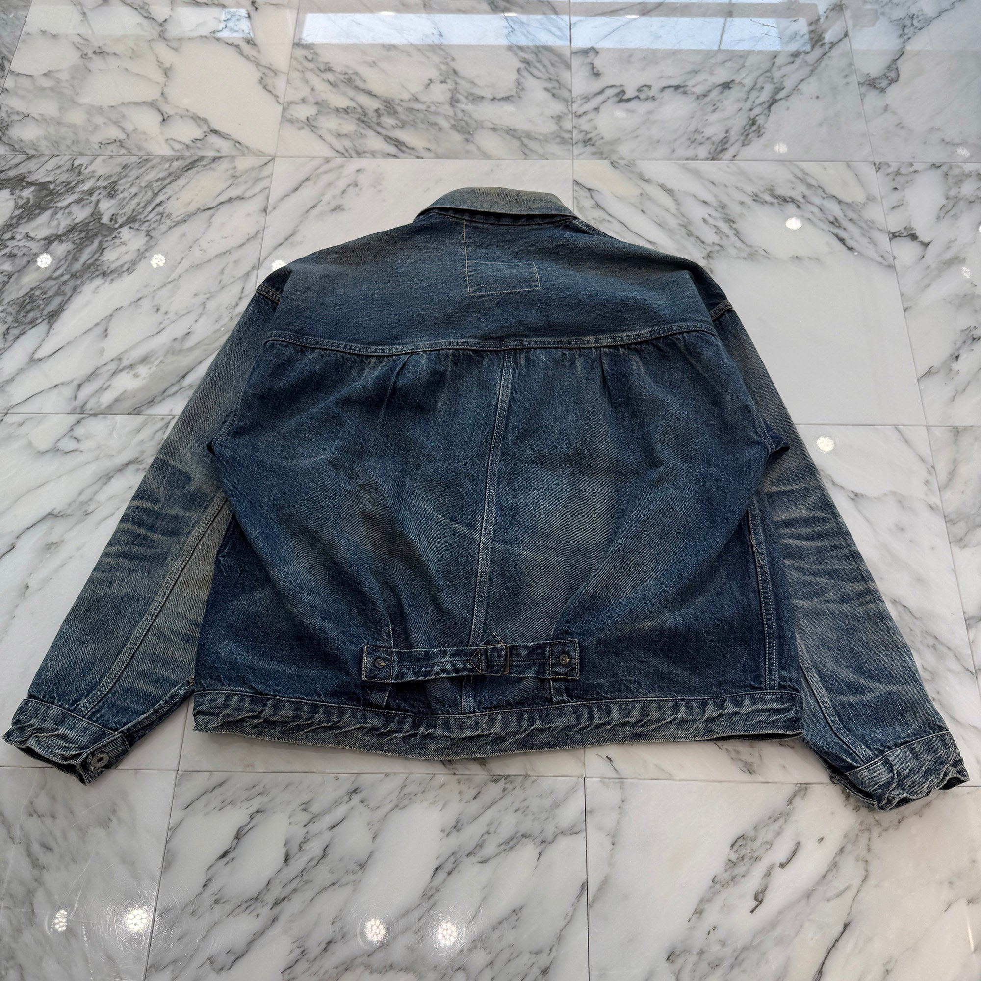 SAINT Mxxxxxx × BerBerJin 2025SS Damage Denim Jacket SM-HR8-0000-C39 Size XL セントマイケル×ベルベルジン ダメージ デニムジャケット サイズXL