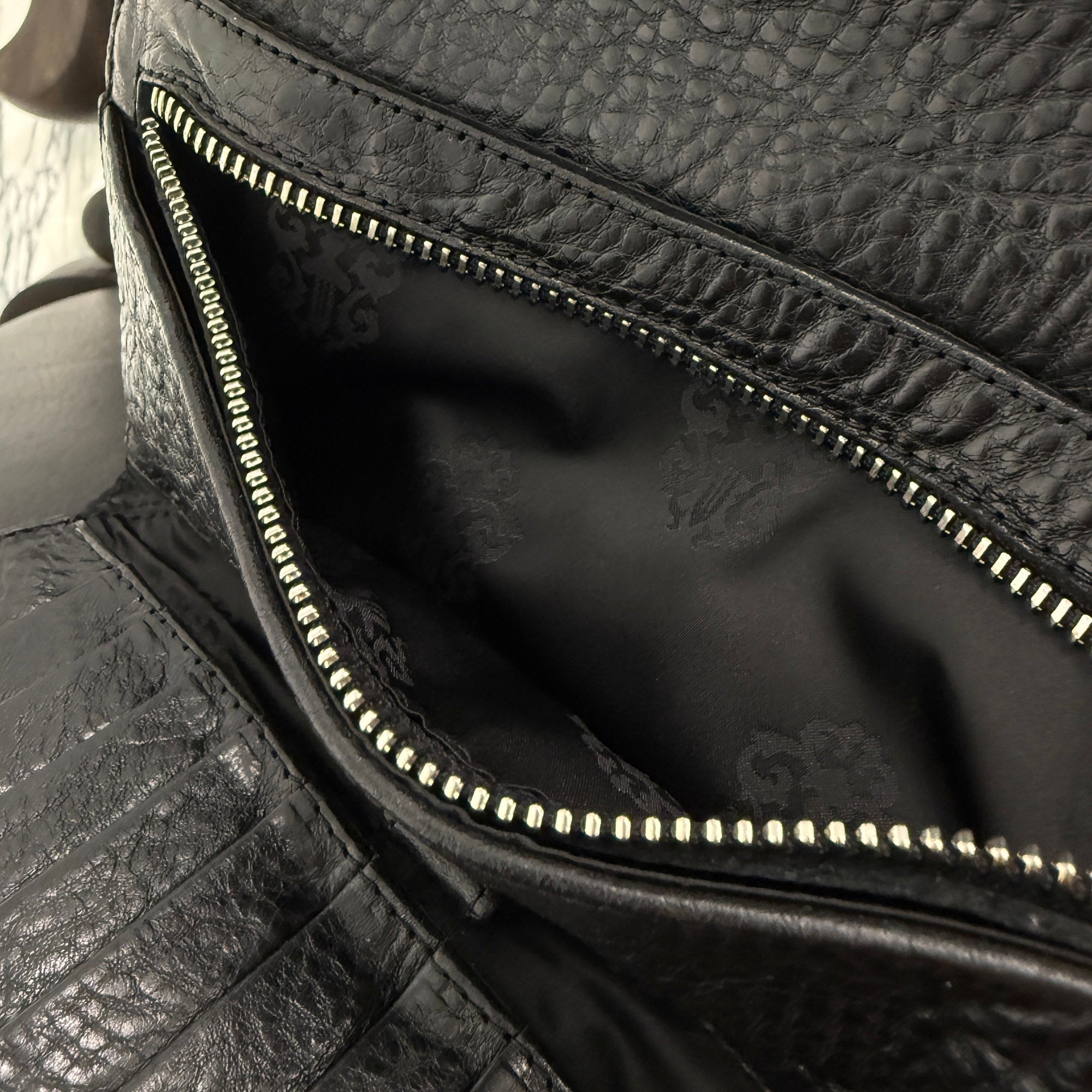 CHROME HEARTS Cemetery Cross Leather Patch Wave Cross Ball Wallet クロムハーツ セメタリークロス レザーパッチ ウェーブクロスボール ウォレット