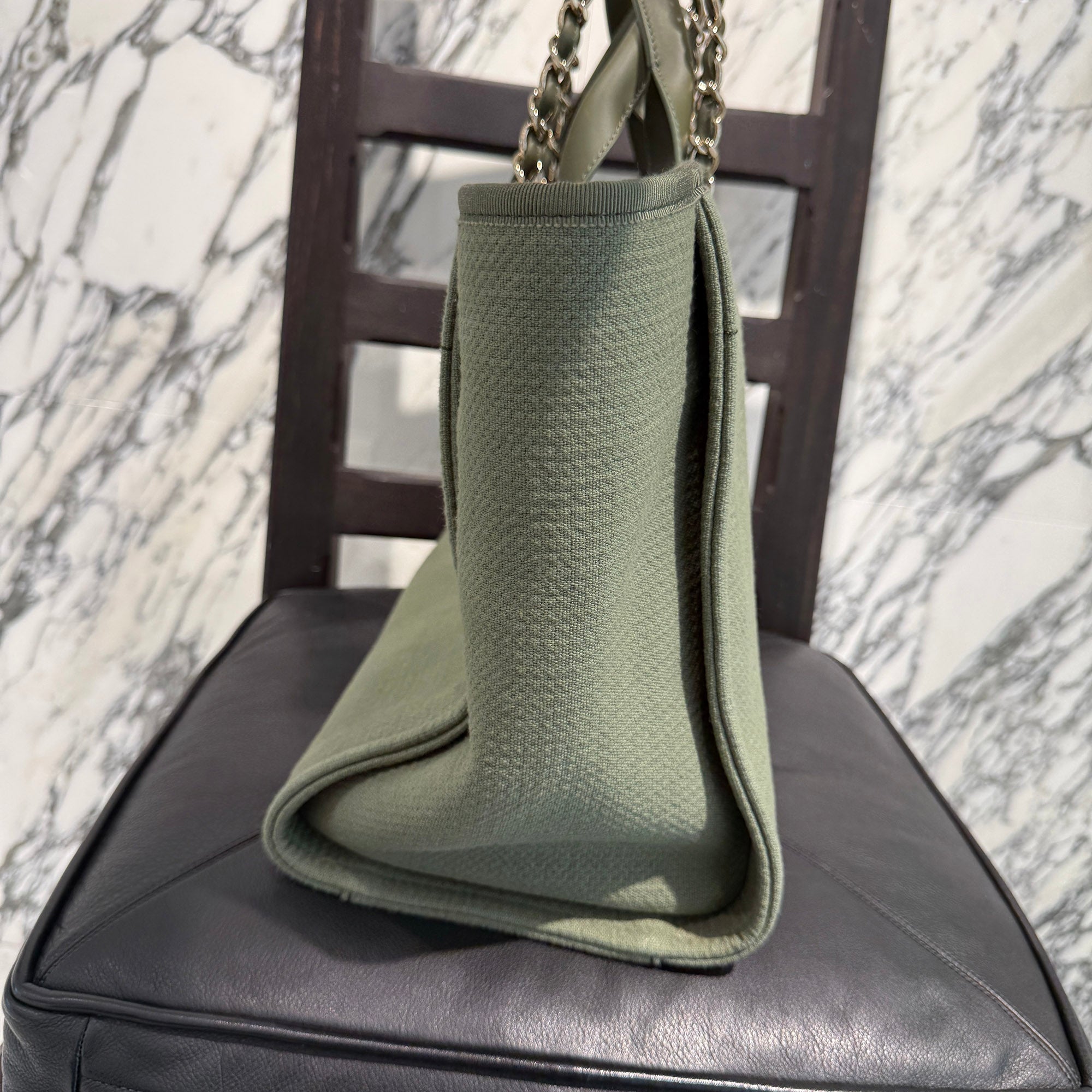 CHANEL COCO Mark Deauville Tote Bag Large シャネル ココマーク ドーヴィル トートバッグ ラージ