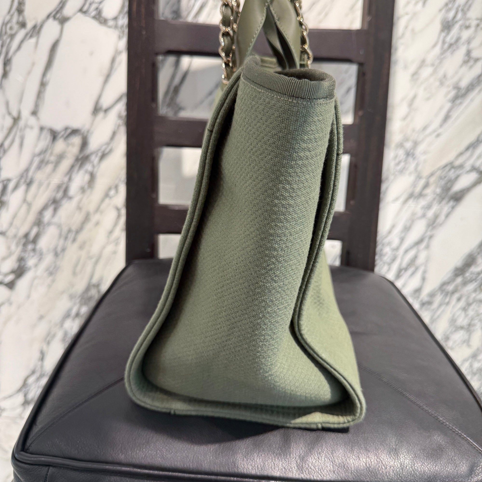 CHANEL COCO Mark Deauville Tote Bag Large シャネル ココマーク ドーヴィル トートバッグ ラージ