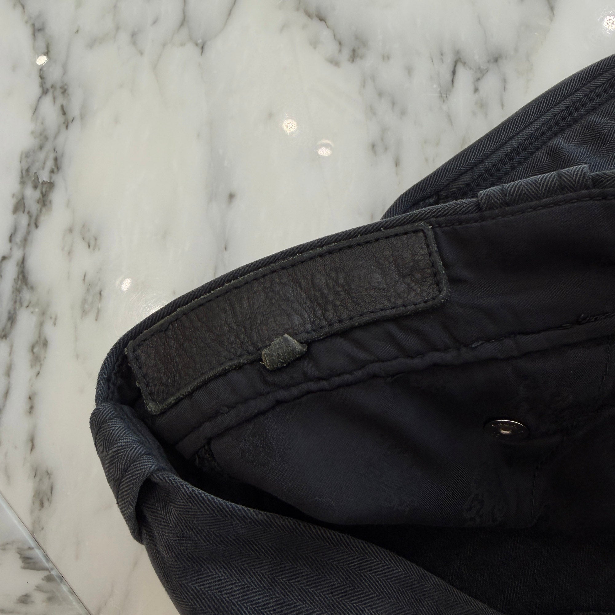 CHROME HEARTS Cross Ball Button Double Knee Denim Pants Size 30 クロムハーツ クロスボールボタン ダブルニー デニムパンツ サイズ30
