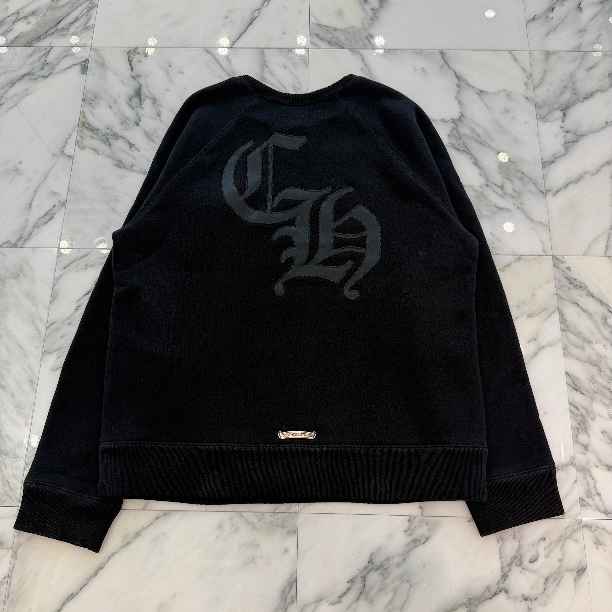 CHROME HEARTS 2025SS Y NOT Cemetery Cross Applique Embroidery Sweatshirt Size L クロムハーツ ワイノット セメタリークロス アップリケ刺繡 スウェットシャツ サイズL