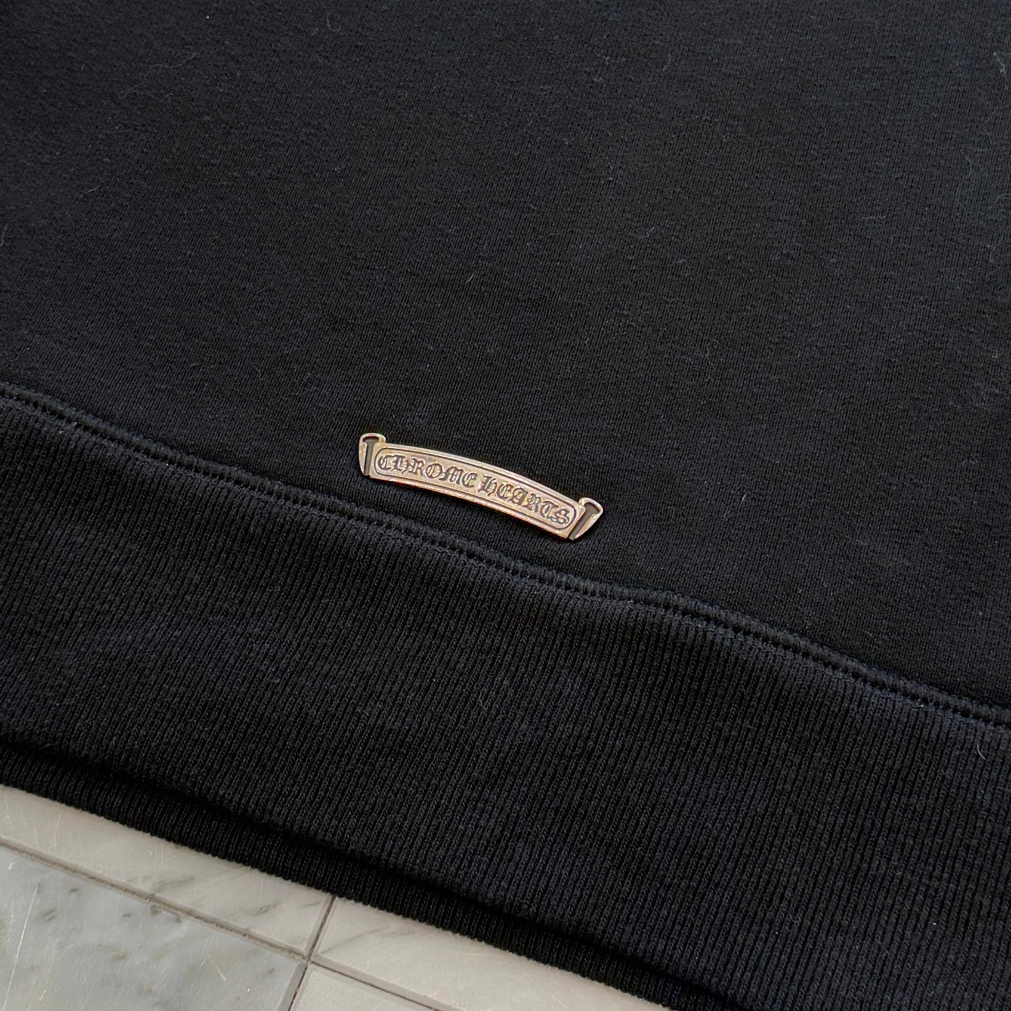 CHROME HEARTS 2025SS Y NOT Cemetery Cross Applique Embroidery Sweatshirt Size L クロムハーツ ワイノット セメタリークロス アップリケ刺繡 スウェットシャツ サイズL