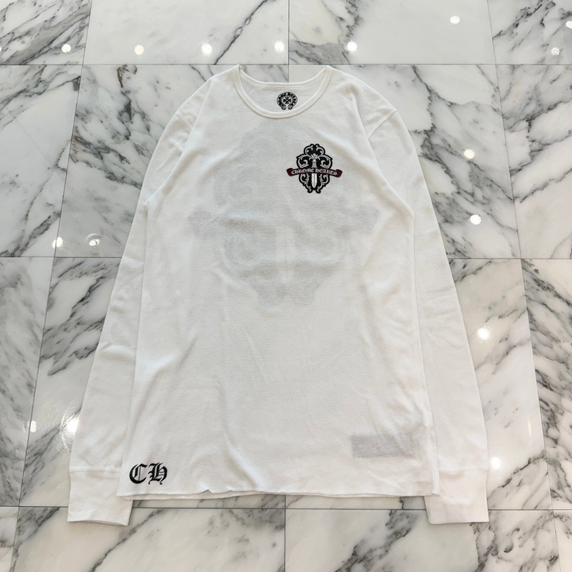 CHROME HEARTS Dagger Print Thermal Long Sleeve Tee Size L クロムハーツ ダガープリント サーマルロングスリーブTシャツ サイズL