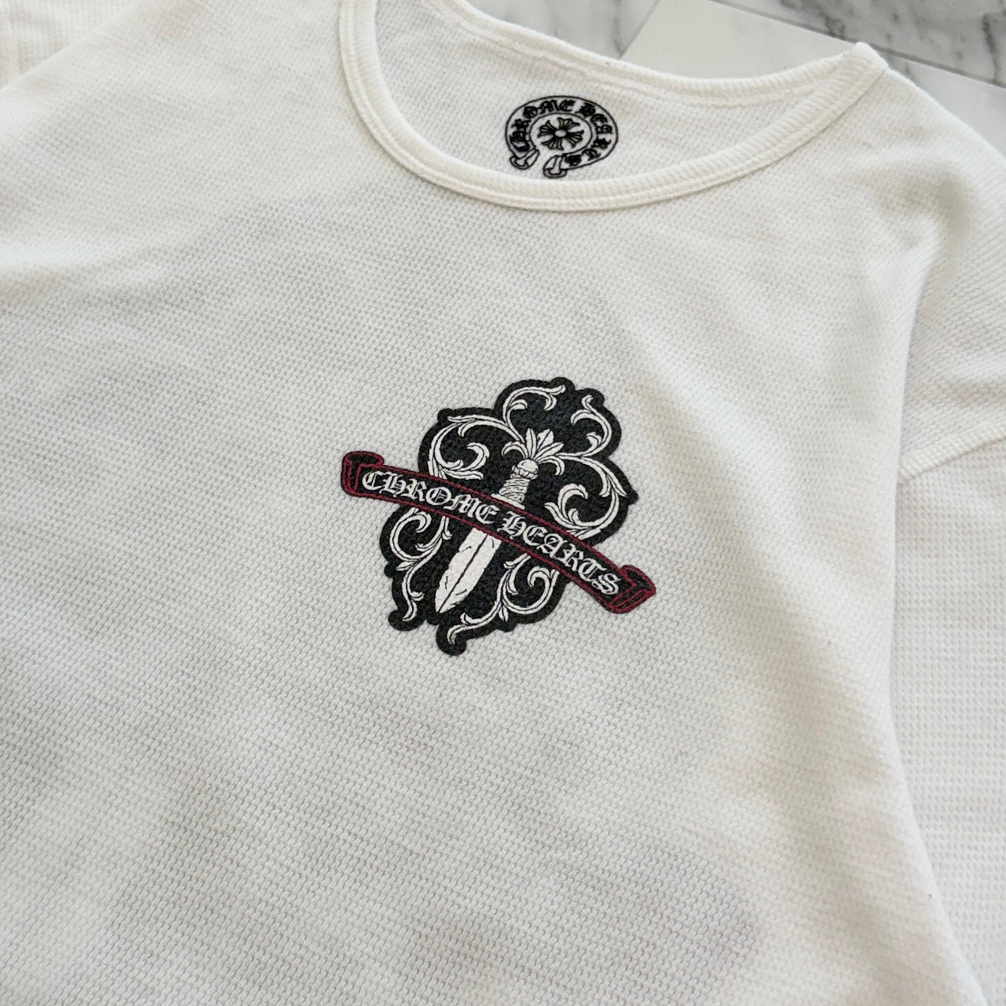 CHROME HEARTS Dagger Print Thermal Long Sleeve Tee Size L クロムハーツ ダガープリント サーマルロングスリーブTシャツ サイズL
