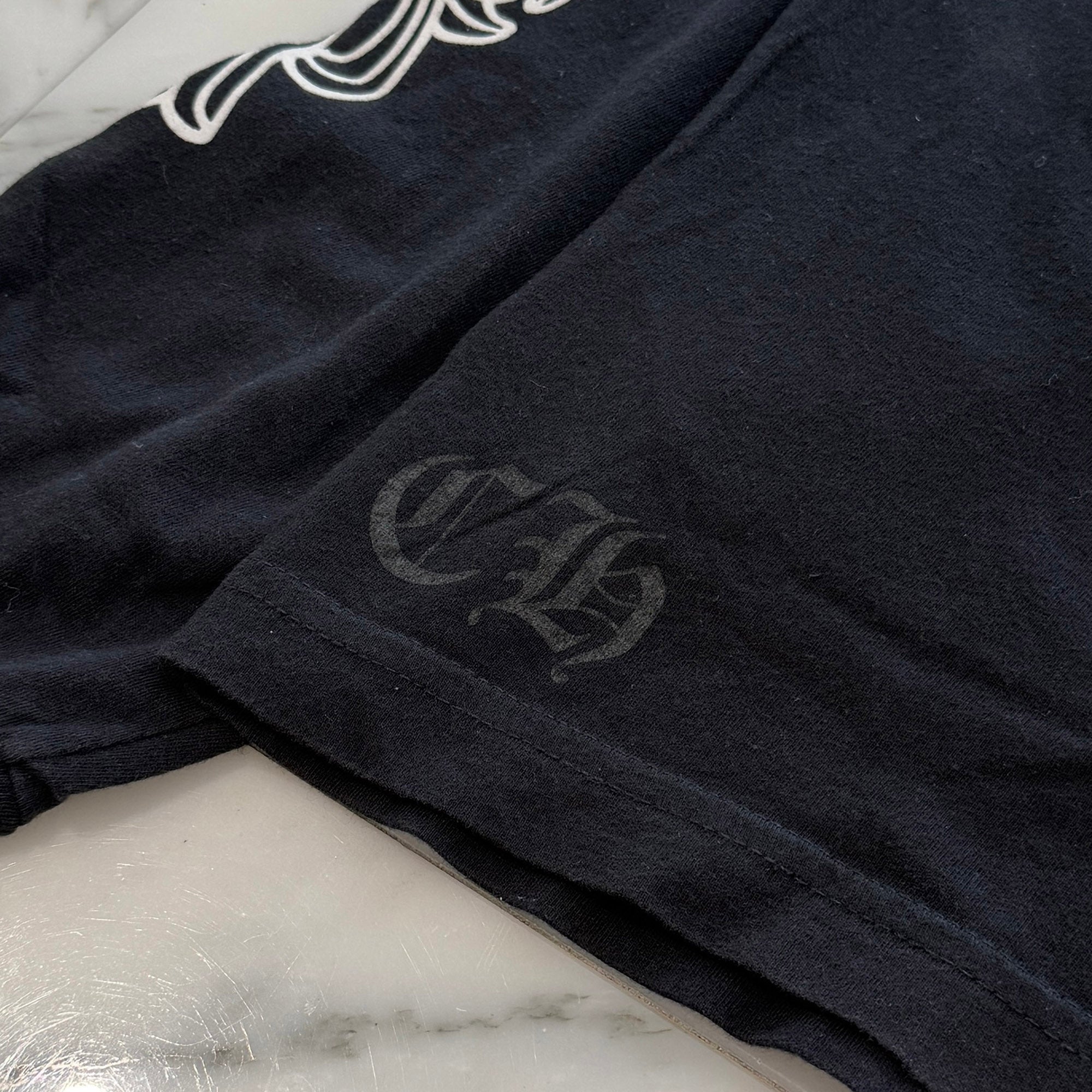 CHROME HEARTS Floral Cross Horseshoe Long Sleeve Tee Size L クロムハーツ フローラルクロス ホースシュー ロングスリーブ Tシャツ サイズL