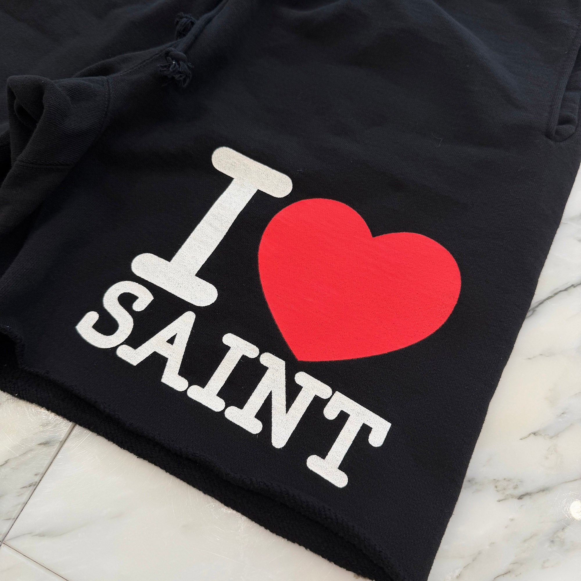 SAINT Mxxxxxx 2026SS "I LOVE SAINT" Sweat Half Pants SM-MK3-0000-066 Size L セントマイケル "アイ・ラブ・セイント" スウェットハーフパンツ サイズL