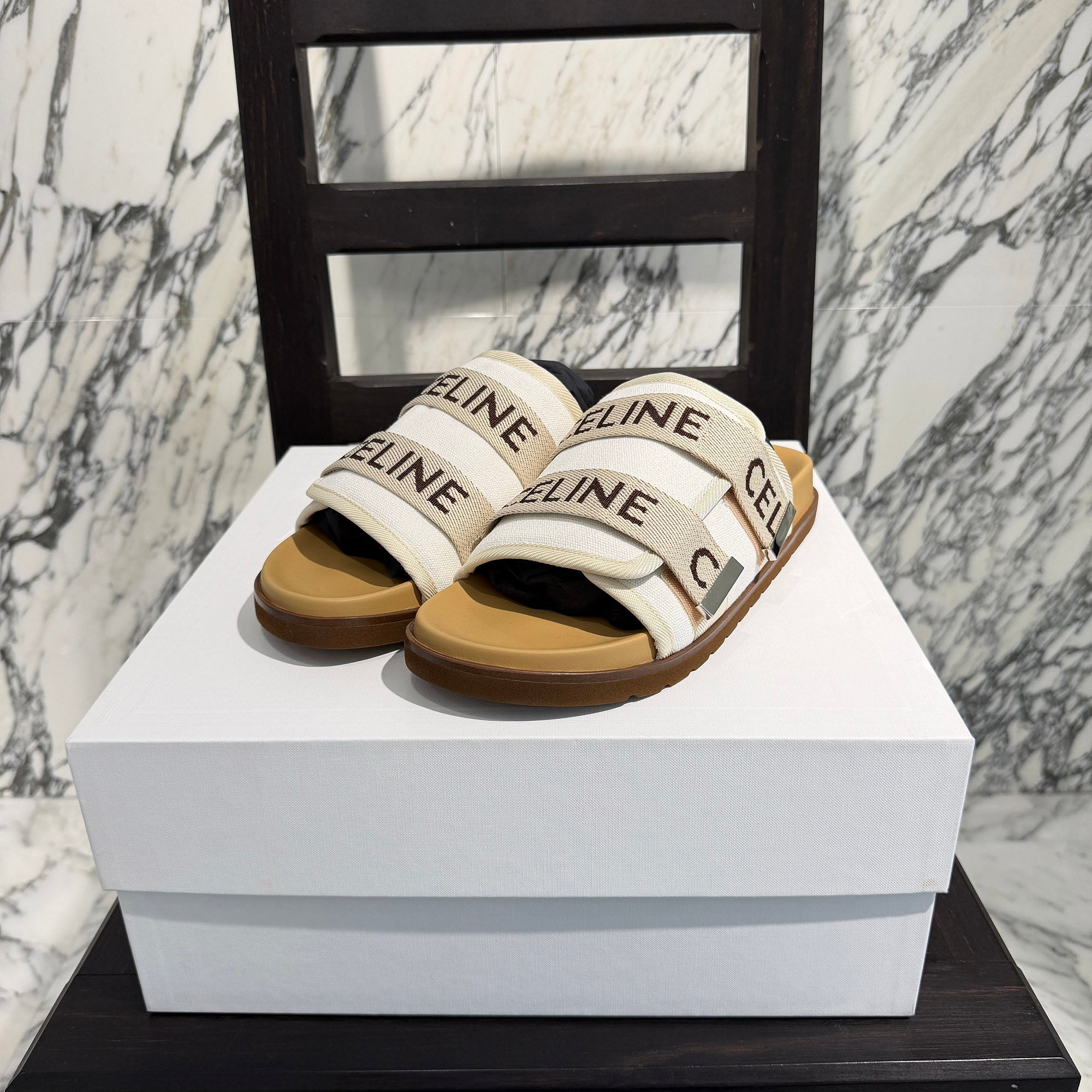 CELINE Piteo Strappy Sandals 362785360C.02CK Size 43 (約28cm) セリーヌ ピーテオ ストラッピーサンダル サイズ43 (約28cm)