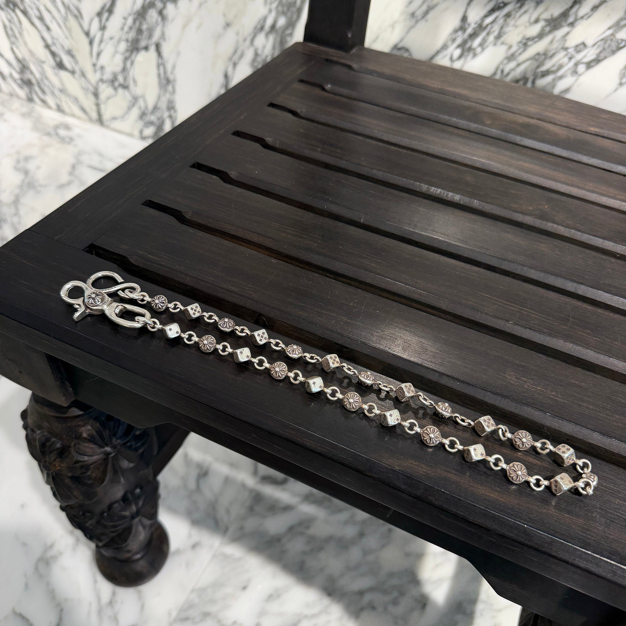 CHROME HEARTS 1 Clip Dice Cross Ball Wallet Chain 24 Link クロムハーツ 1クリップ ダイス クロスボール ウォレットチェーン 24リンク