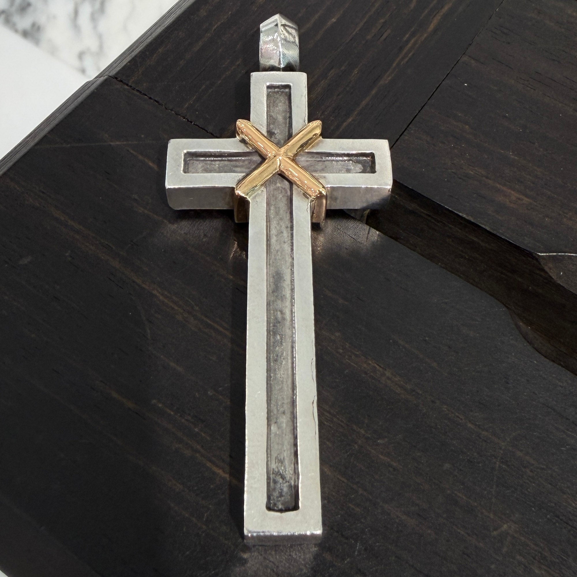 CHROME HEARTS MAPPLE THORPE Large Cross Pendant Top クロムハーツ メープルソープ ラージ クロス ペンダントトップ