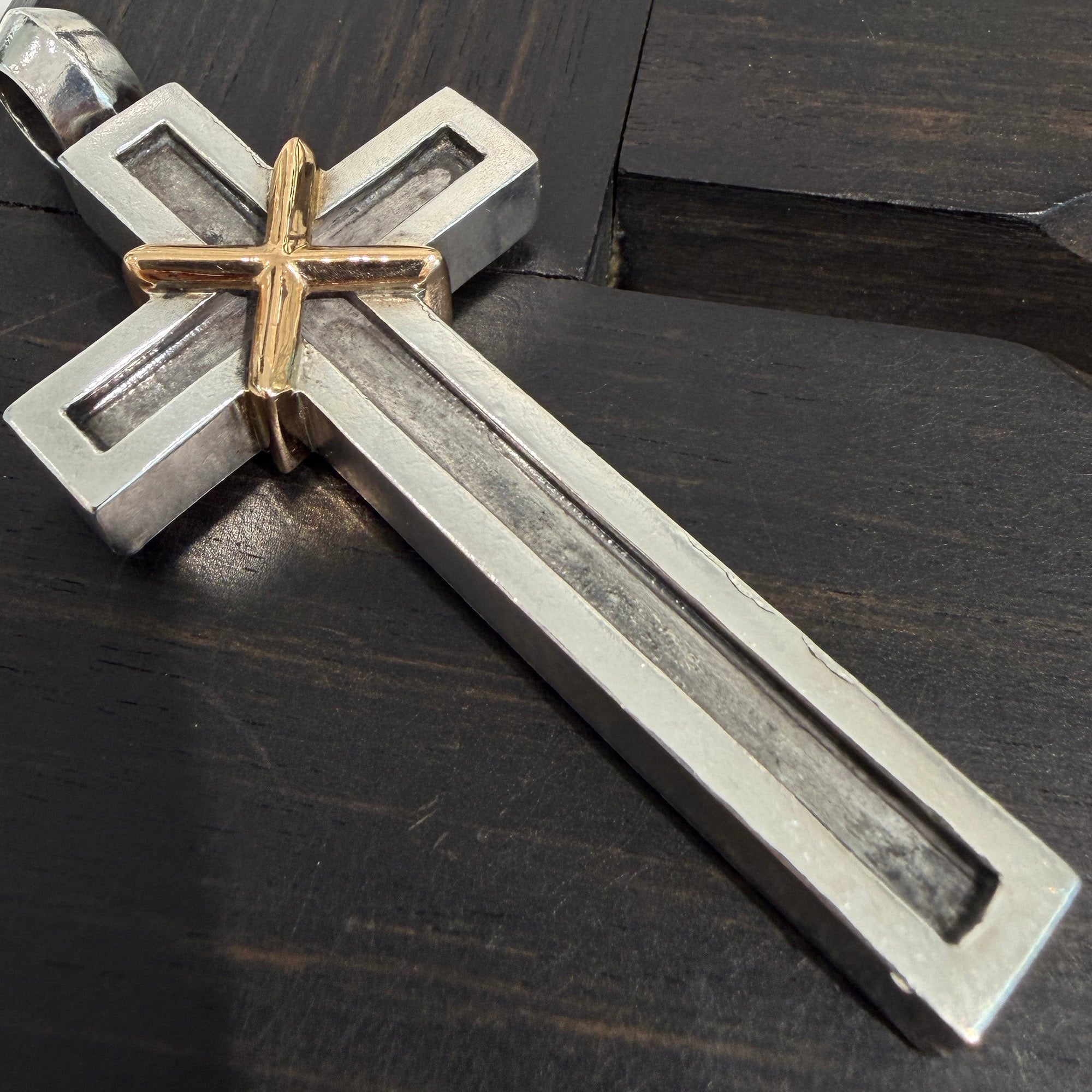 CHROME HEARTS MAPPLE THORPE Large Cross Pendant Top クロムハーツ メープルソープ ラージ クロス ペンダントトップ
