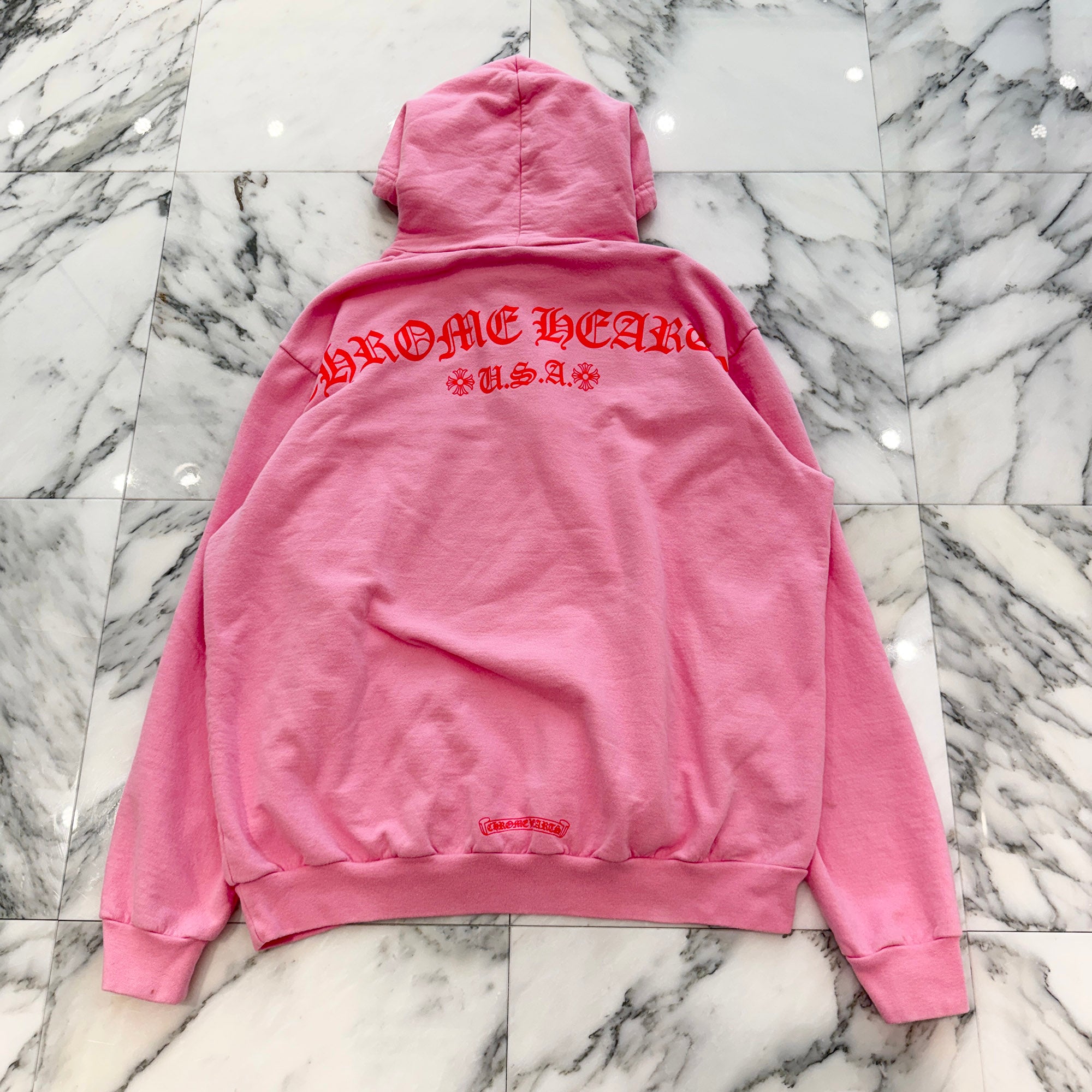 CHROME HEARTS Back Arch Logo USA Pullover Hoodie Size L クロムハーツ バック アーチロゴUSA プルオーバーフーディ サイズL