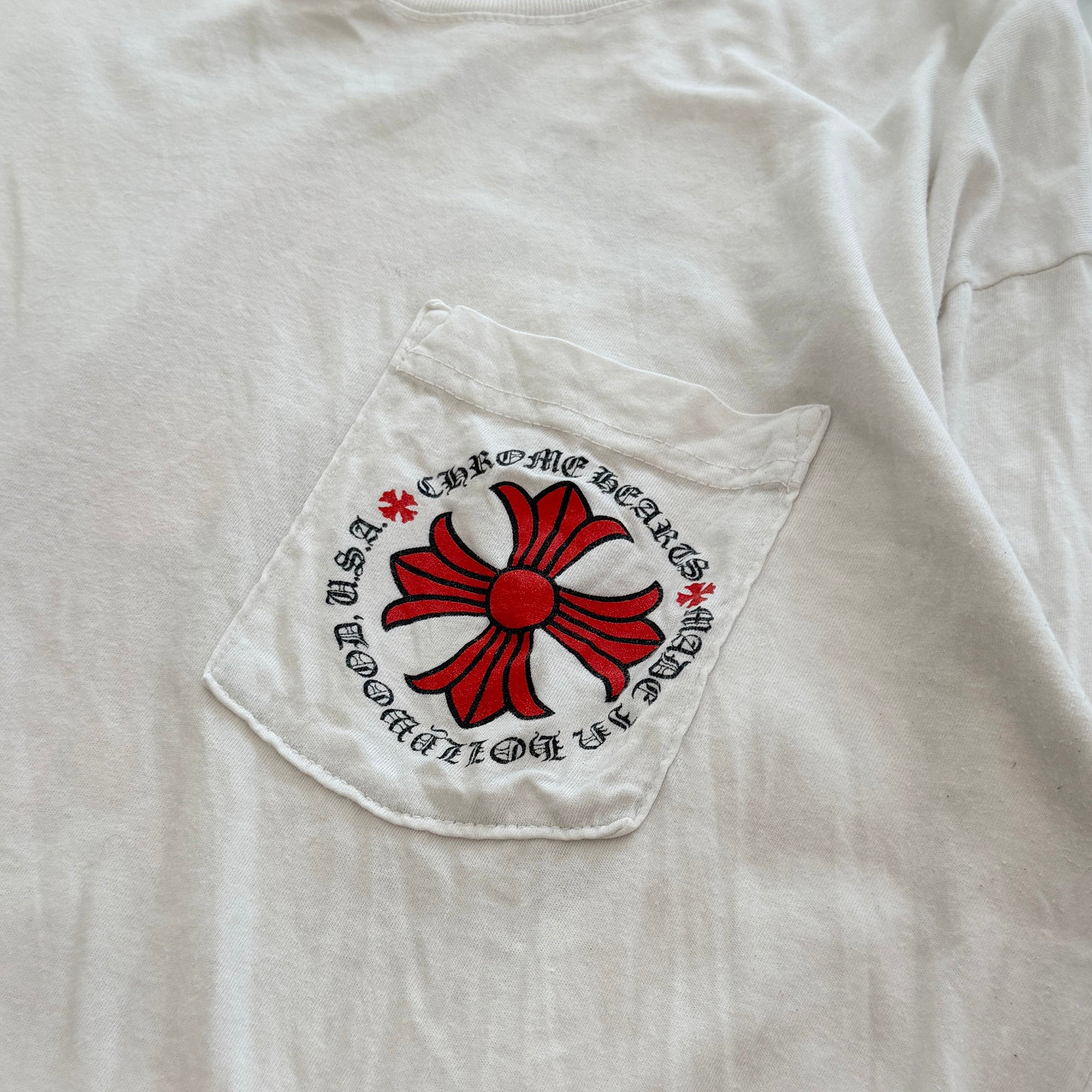 CHROME HEARTS Made In Hollywood Red CH Plus Long Sleeve Tee Size L クロムハーツ メイドインハリウッド CHプラス ロングスリーブTシャツ サイズL