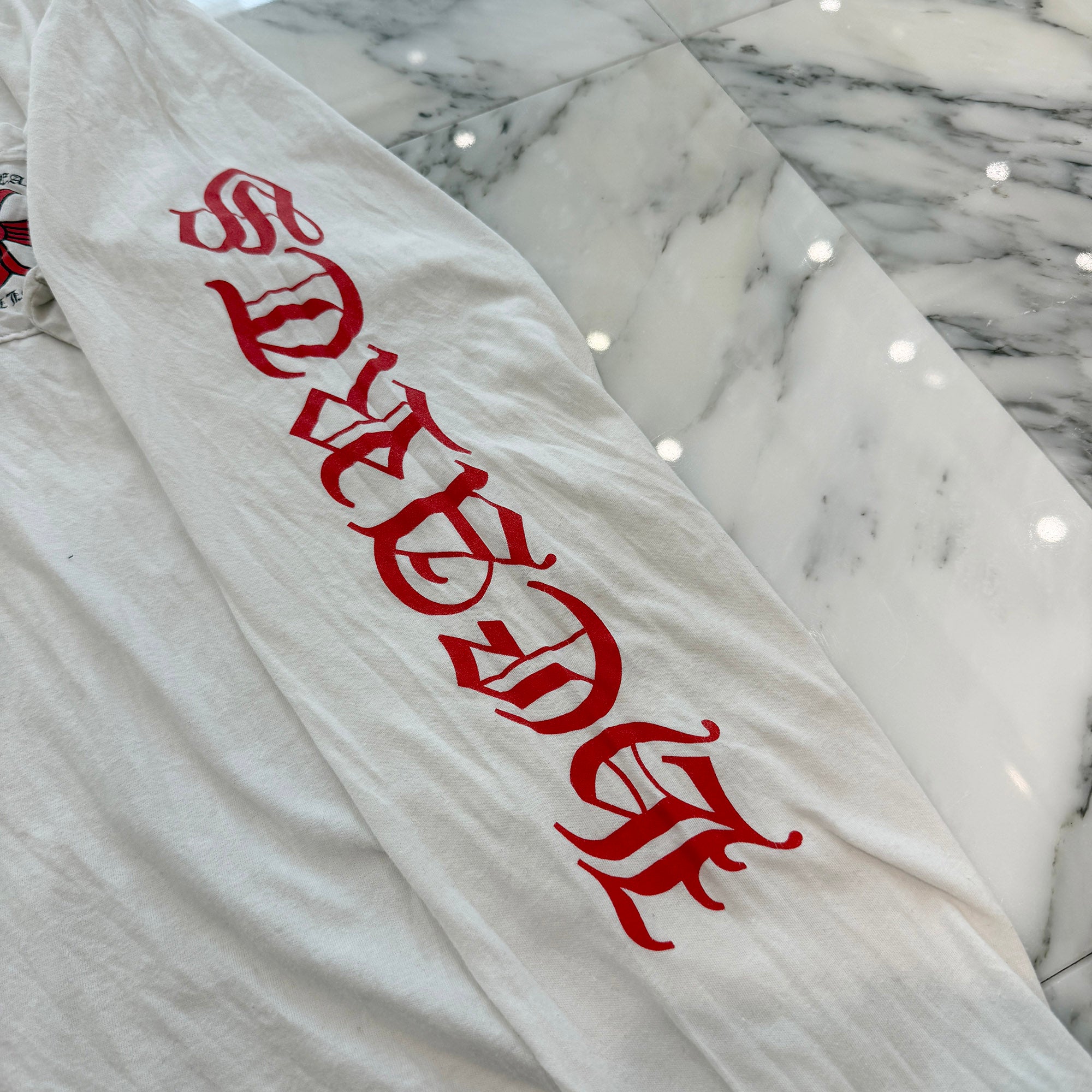 CHROME HEARTS Made In Hollywood Red CH Plus Long Sleeve Tee Size L クロムハーツ メイドインハリウッド CHプラス ロングスリーブTシャツ サイズL