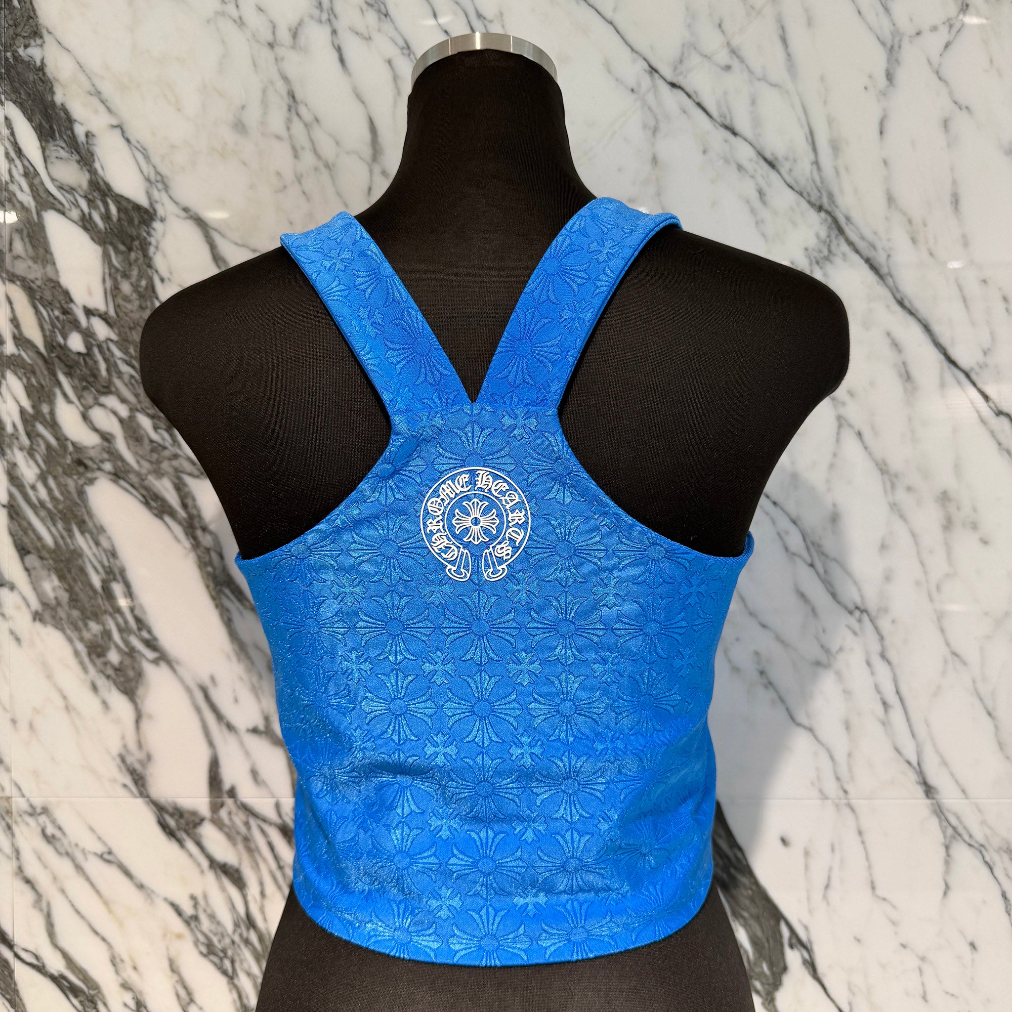 CHROME HEARTS CH Plus Pattern Horseshoe Rubber Print Camisole Size M クロムハーツ CHプラス柄 ホースシューラバープリント キャミソール サイズM