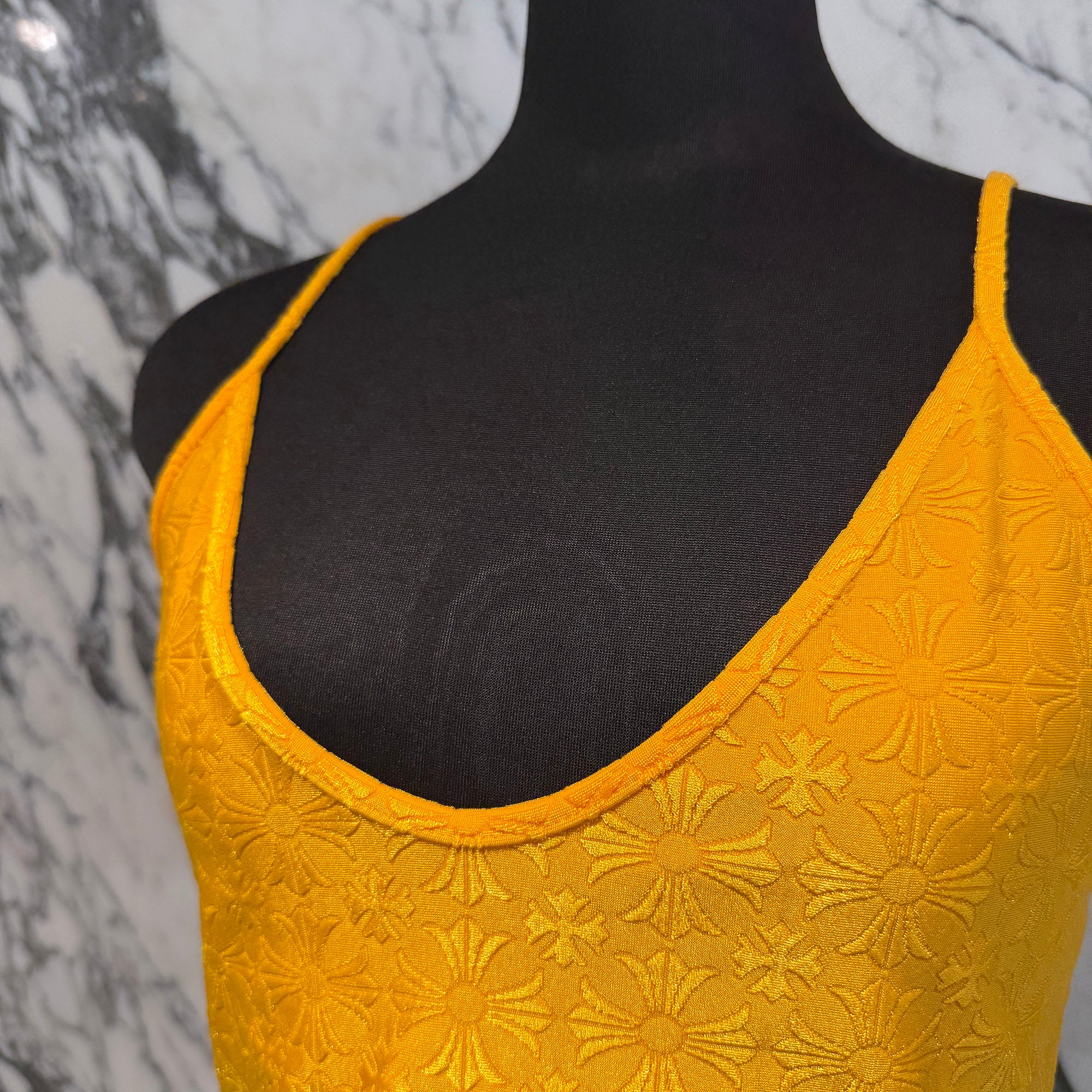 CHROME HEARTS CH Plus Pattern Horseshoe Rubber Print Camisole Size M クロムハーツ CHプラス柄 ホースシューラバープリント キャミソール サイズM