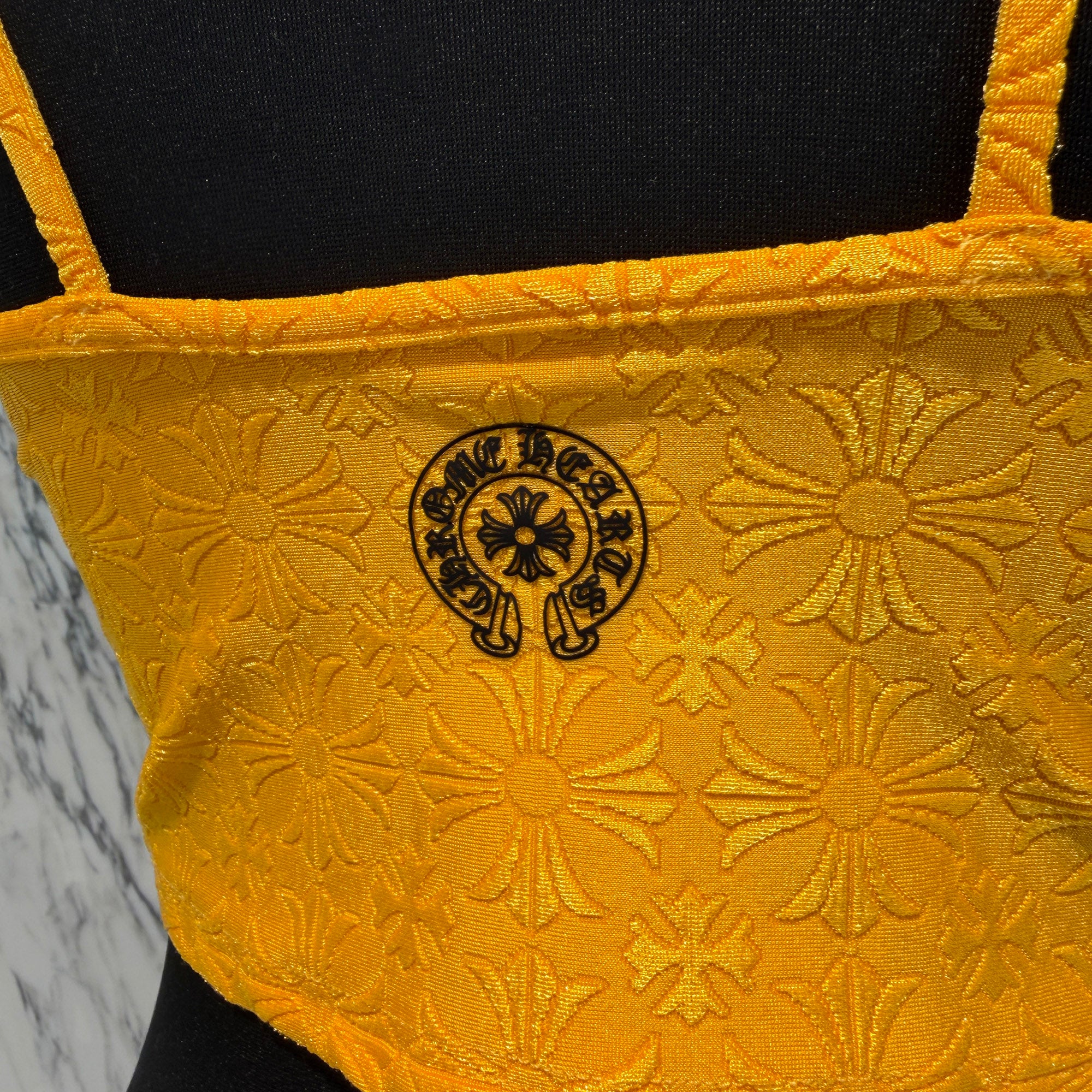 CHROME HEARTS CH Plus Pattern Horseshoe Rubber Print Camisole Size M クロムハーツ CHプラス柄 ホースシューラバープリント キャミソール サイズM
