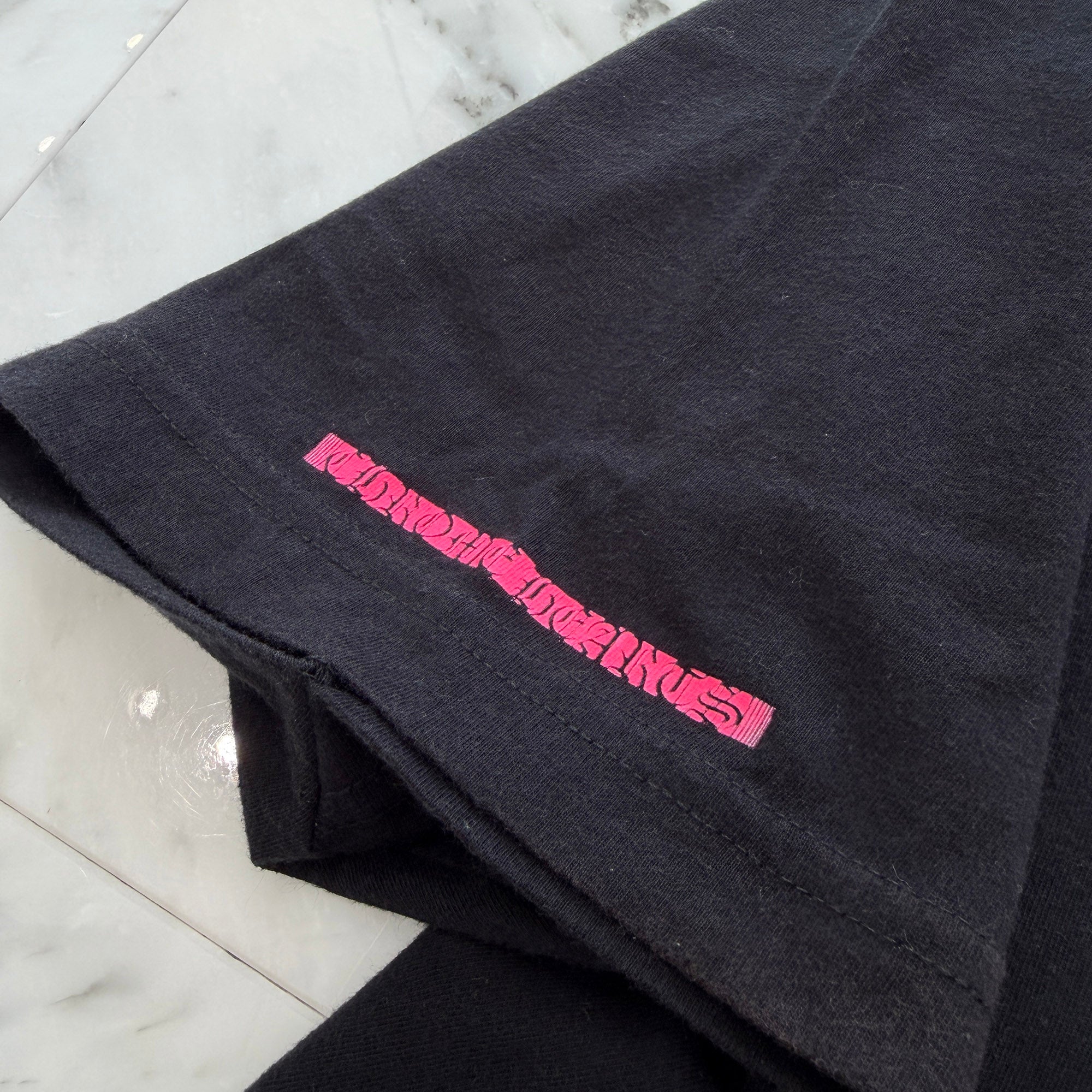 CHROME HEARTS Pink Made in Hollywood Vertical Logo Tee Size XL クロムハーツ ピンク メイドインハリウッド ヴァーティカルロゴ Tシャツ サイズXL