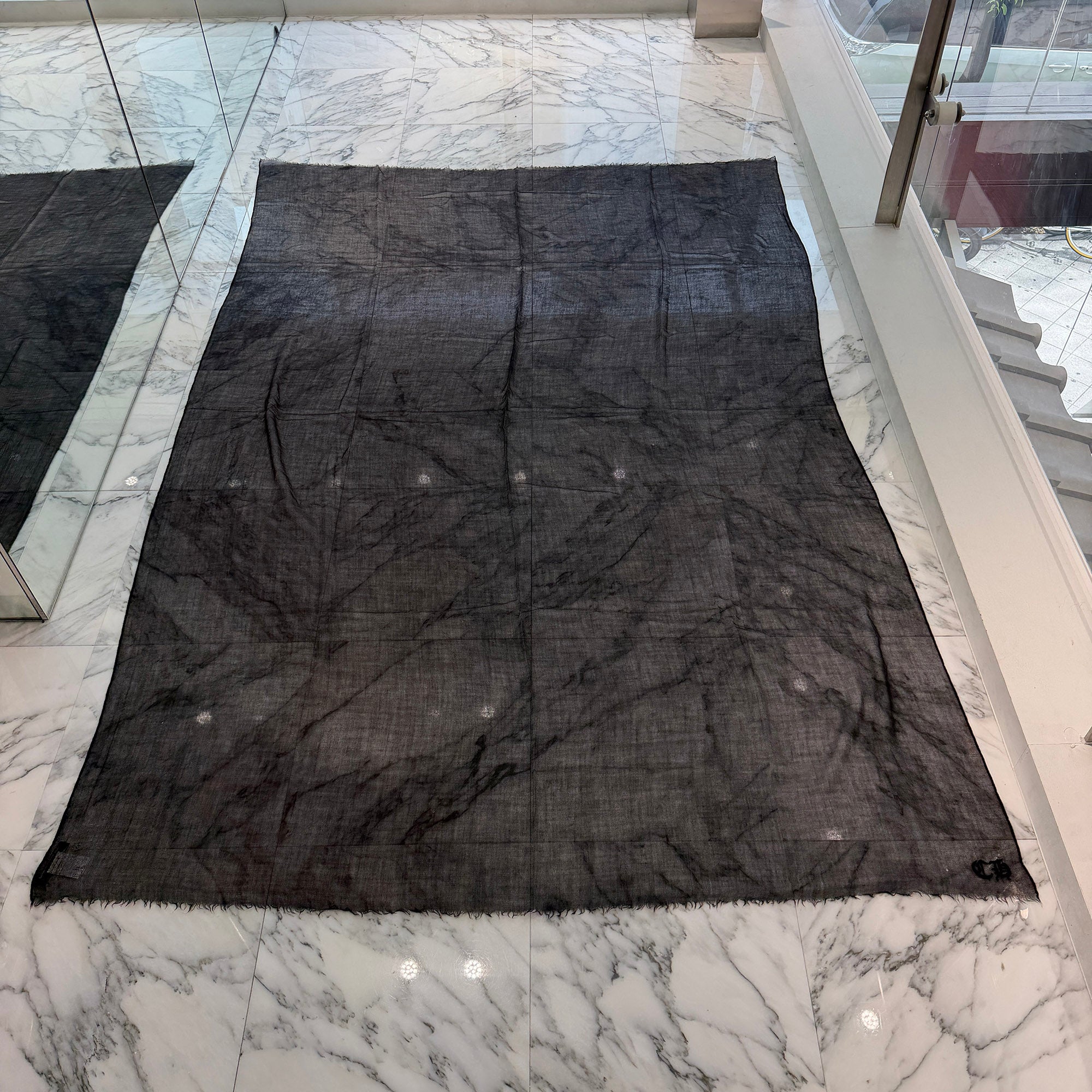 CHROME HEARTS CH Logo Embroidery Cashmere Scarf クロムハーツ CHロゴ刺繡 カシミア スカーフ