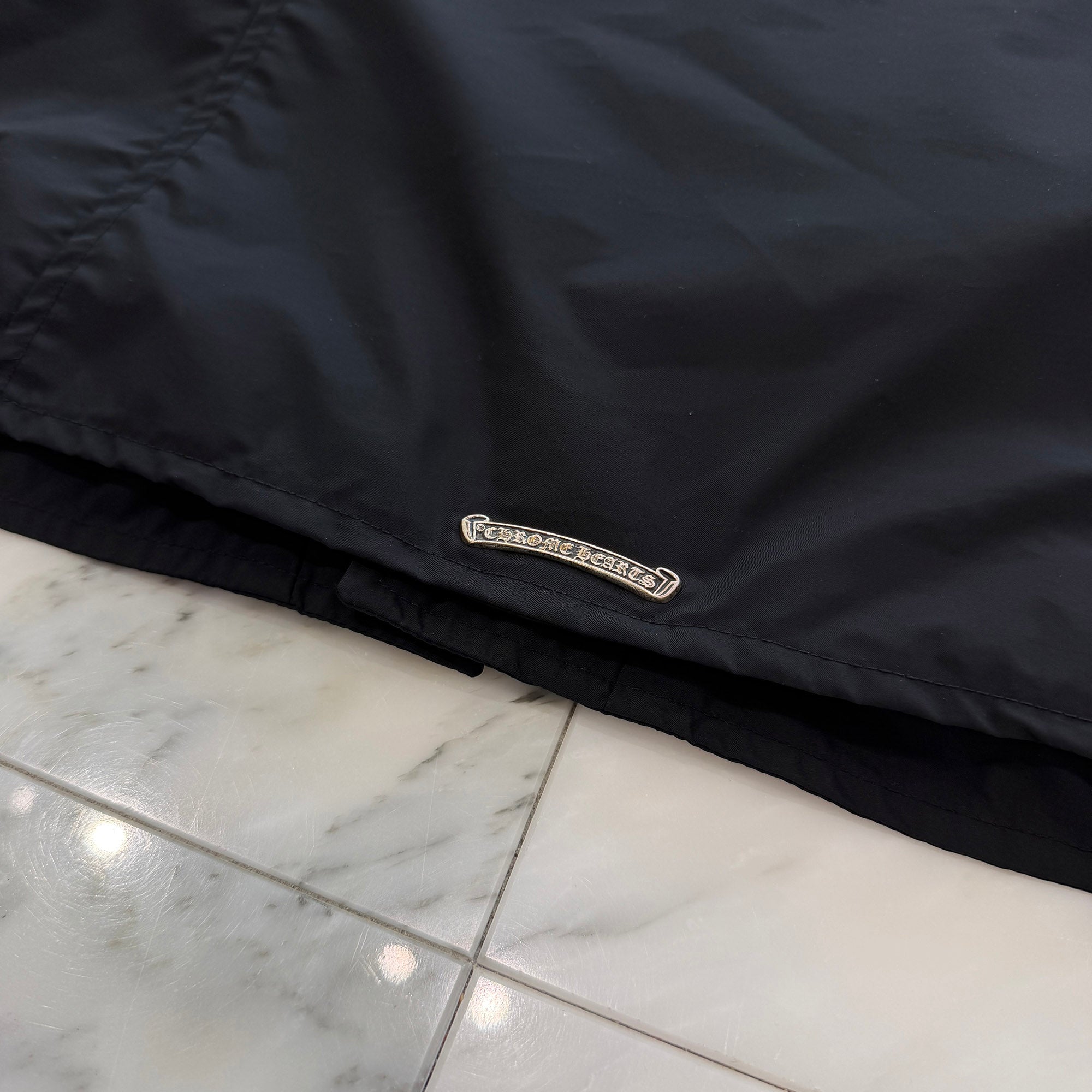 CHROME HEARTS Y NOT Cross Ball Button Dagger Zip Nylon Zip Up