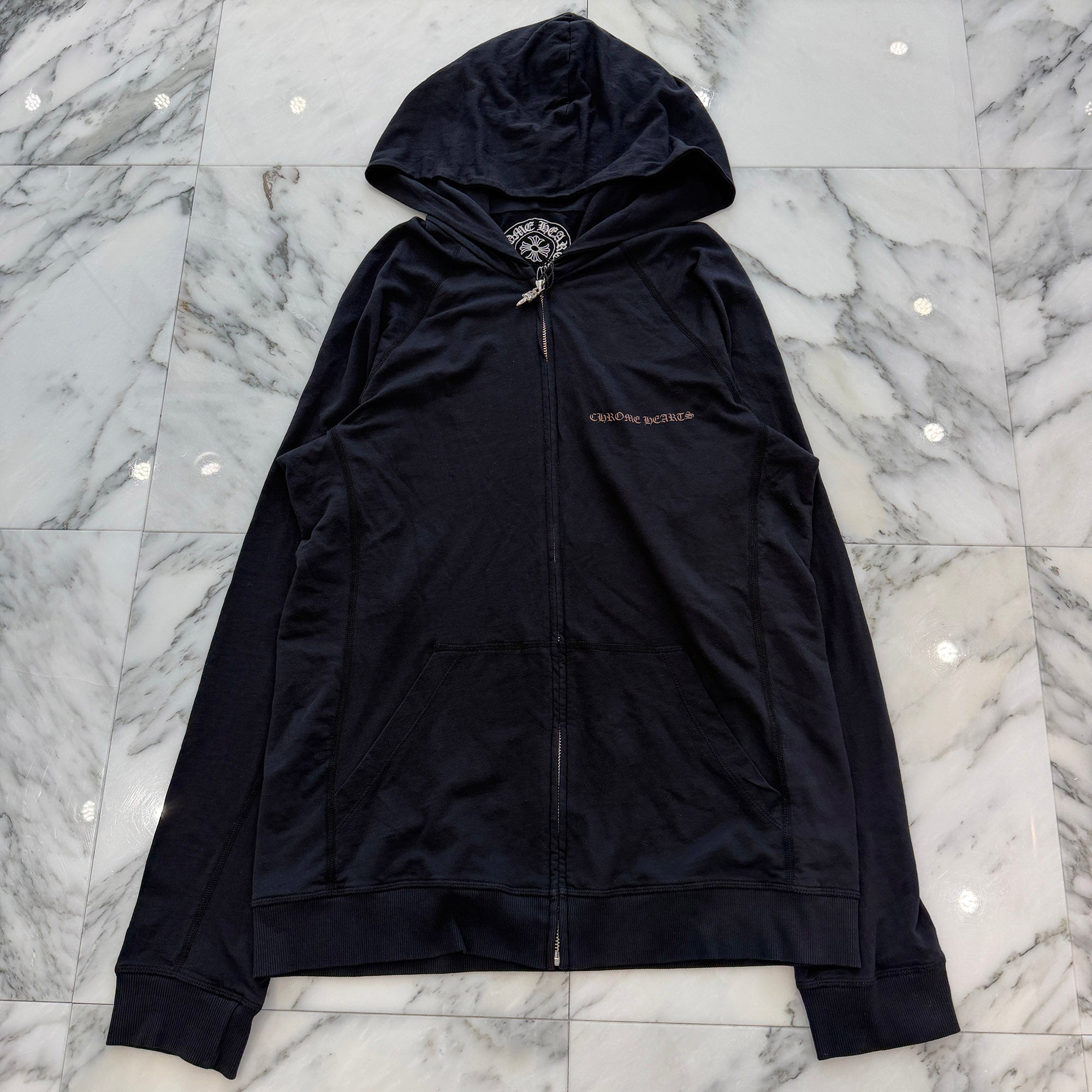 CHROME HEARTS Back CH Plus Print Zip Up Hoodie Size M クロムハーツ