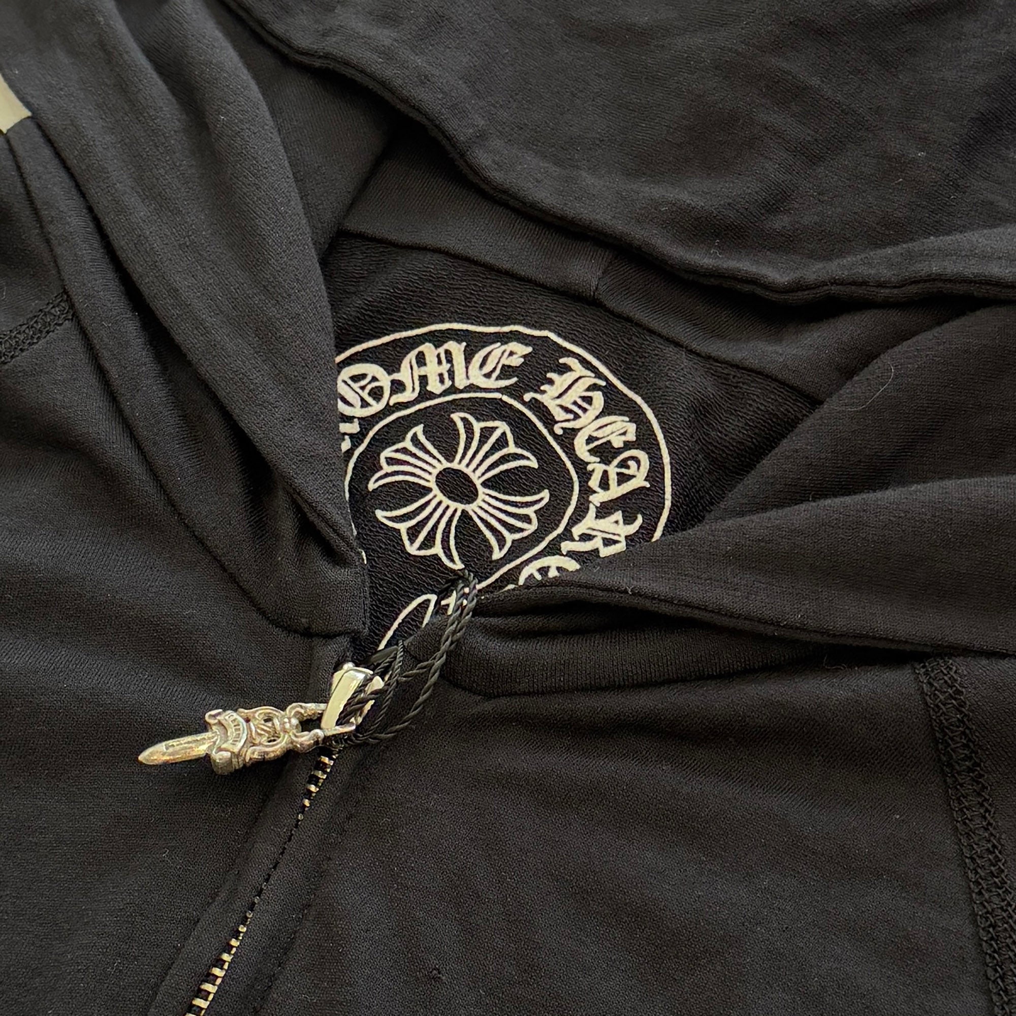 CHROME HEARTS Back CH Plus Print Zip Up Hoodie Size M クロムハーツ