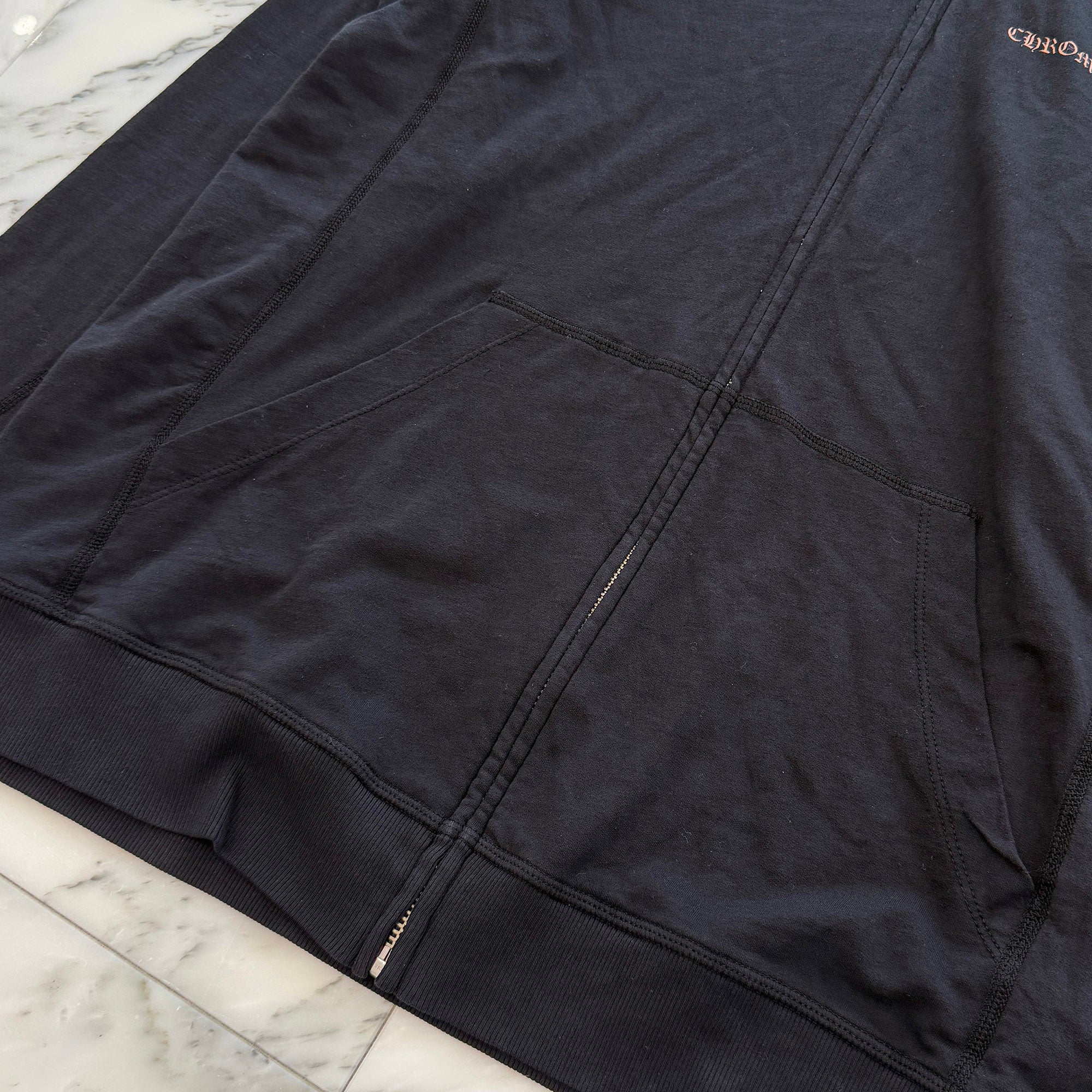 CHROME HEARTS Back CH Plus Print Zip Up Hoodie Size M クロムハーツ バック CHプラス プリント ジップアップフーディ サイズM