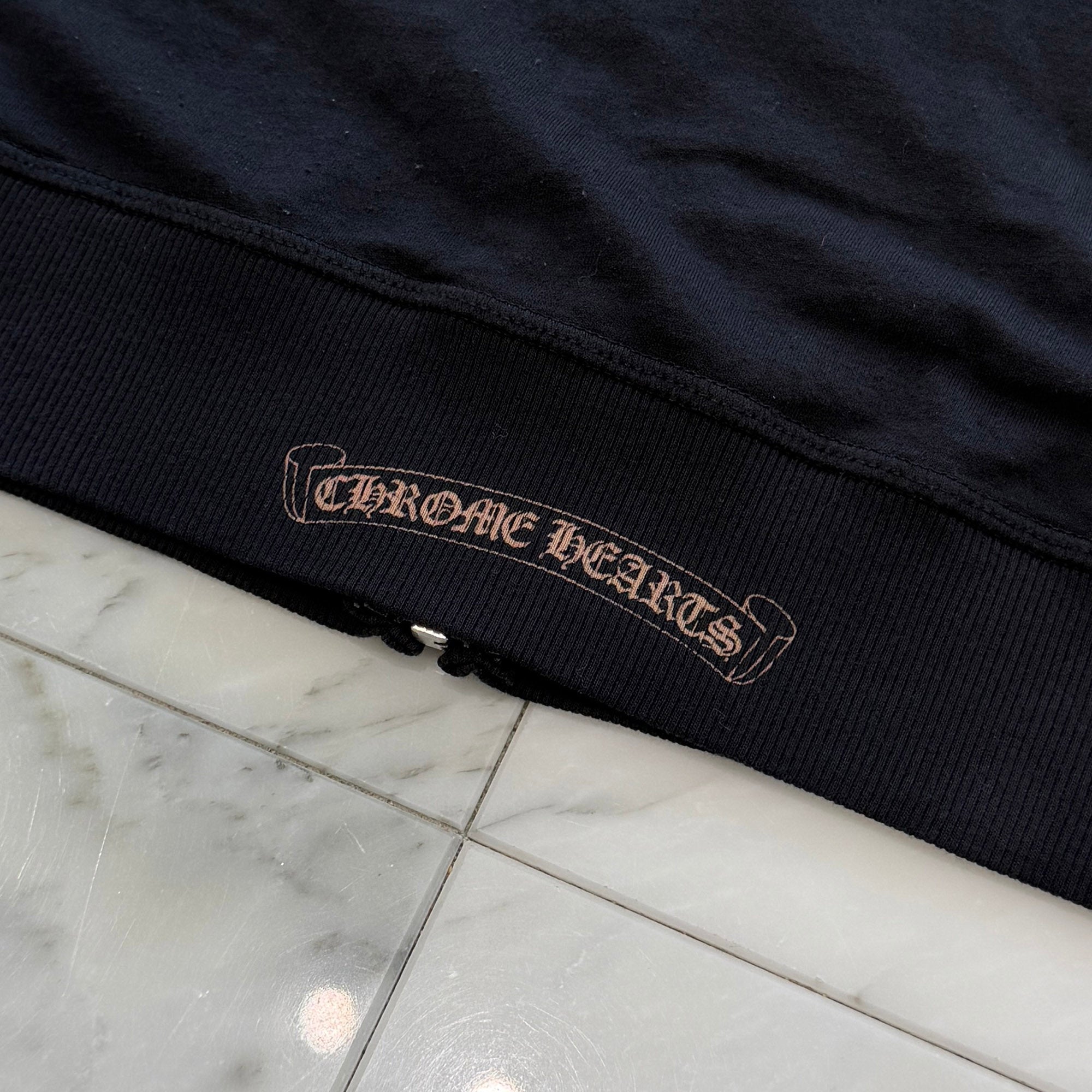 CHROME HEARTS Back CH Plus Print Zip Up Hoodie Size M クロムハーツ バック CHプラス プリント ジップアップフーディ サイズM