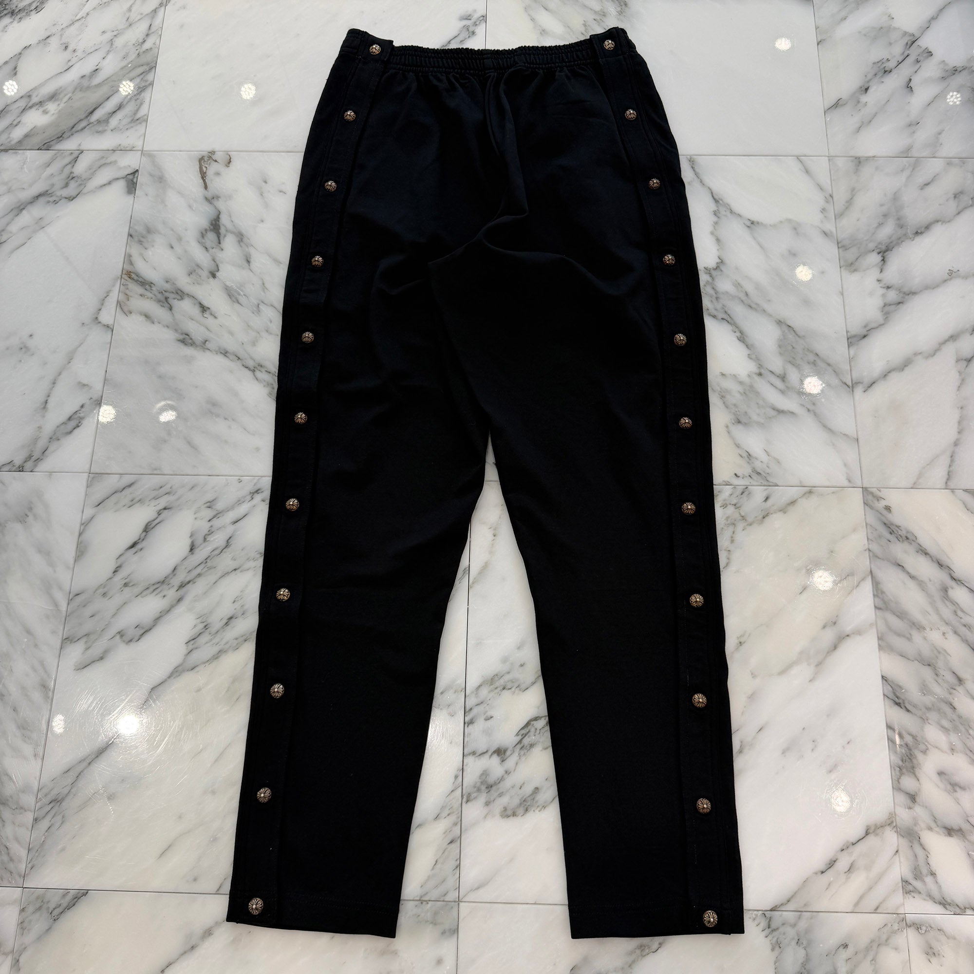 CHROME HEARTS Cross Ball Button Side Snap Track Pants Size M クロムハーツ クロスボールボタン サイドスナップ トラックパンツ サイズM