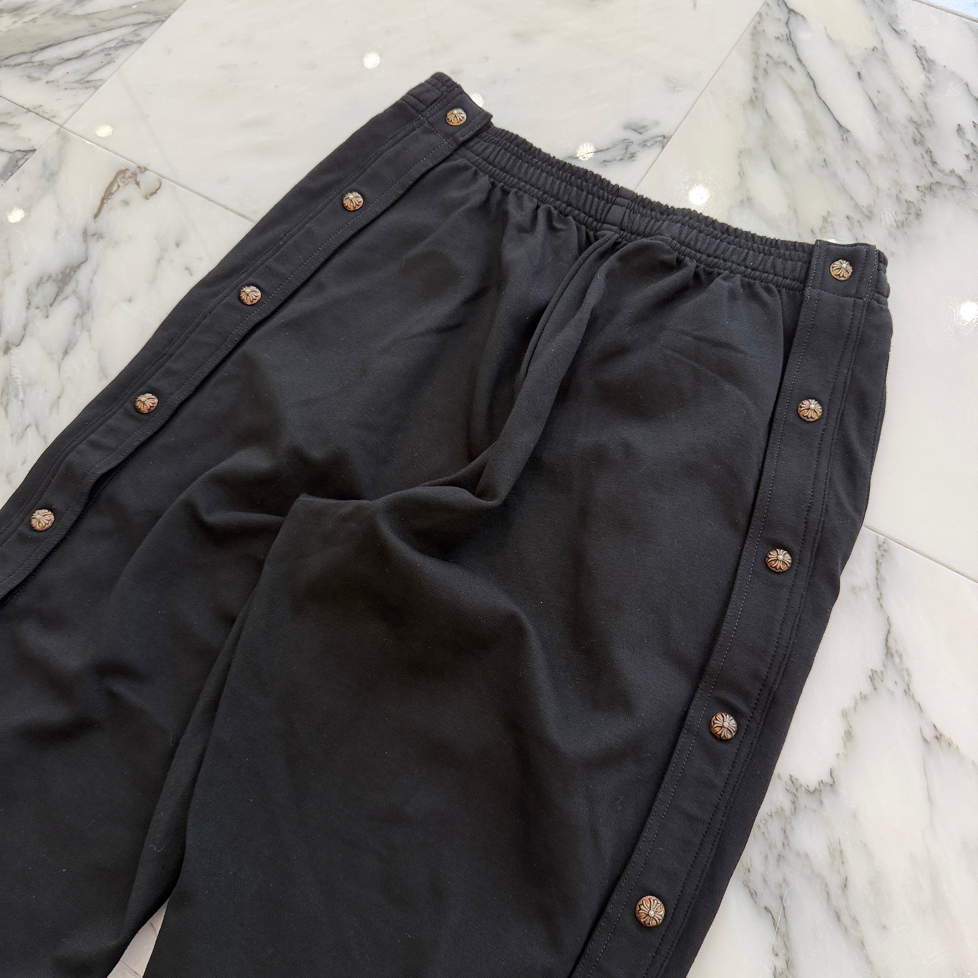 CHROME HEARTS Cross Ball Button Side Snap Track Pants Size M クロムハーツ クロスボールボタン サイドスナップ トラックパンツ サイズM