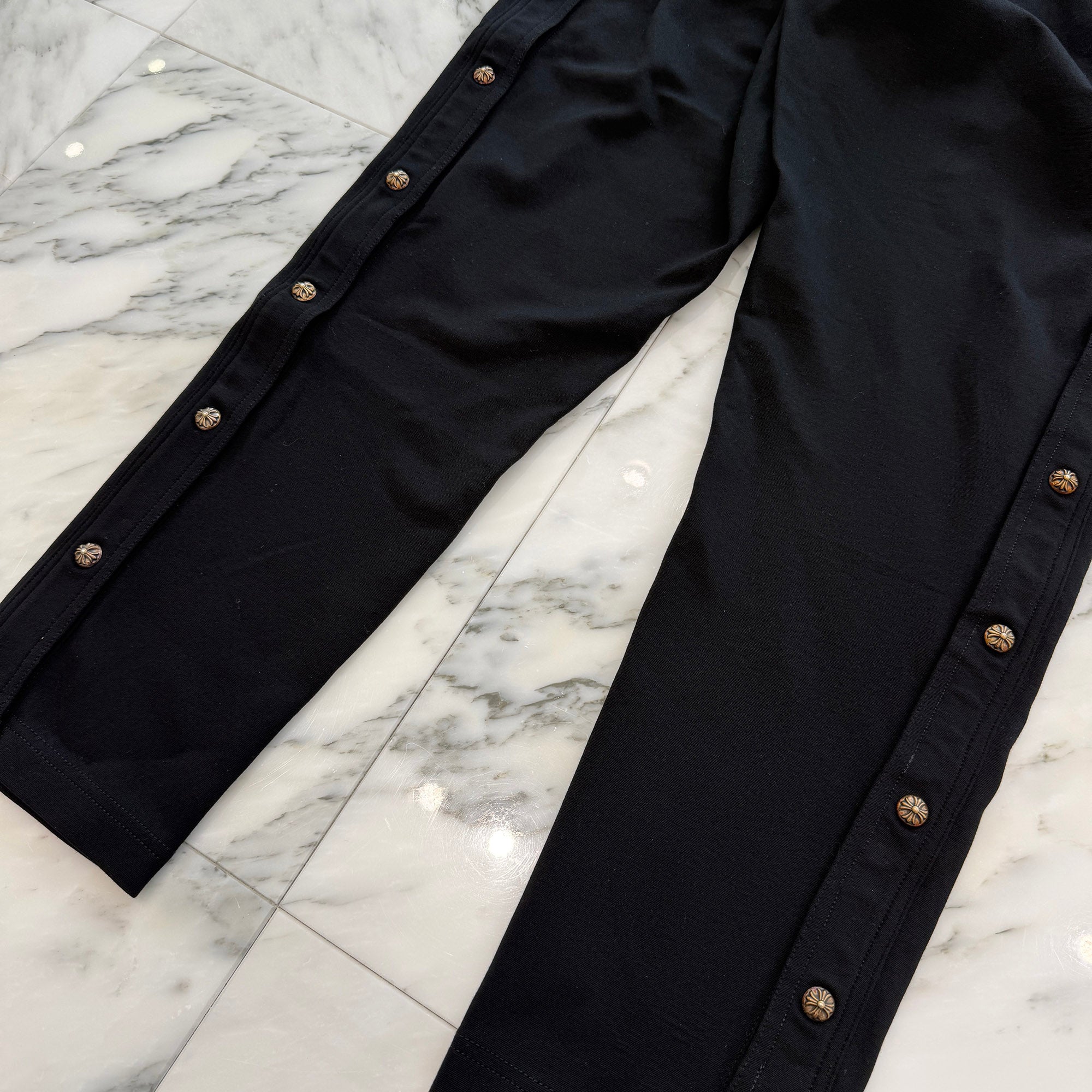 CHROME HEARTS Cross Ball Button Side Snap Track Pants Size M クロムハーツ クロスボールボタン サイドスナップ トラックパンツ サイズM