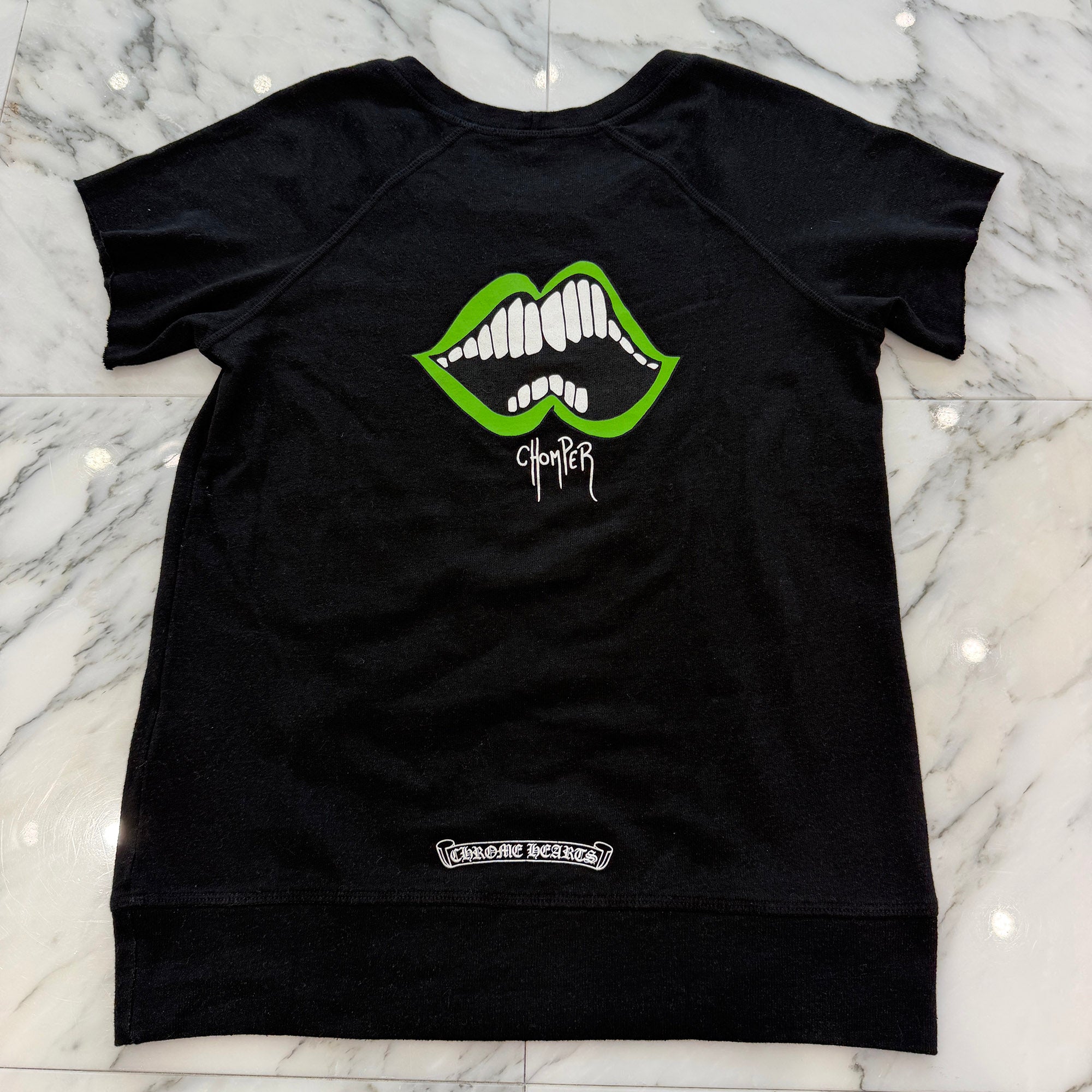 CHROME HEARTS × MATTY BOY GREEN CHOMPER Sweat Tee Size S クロムハーツ × マッティボーイ グリーンチョンパー スウェットTシャツ サイズS