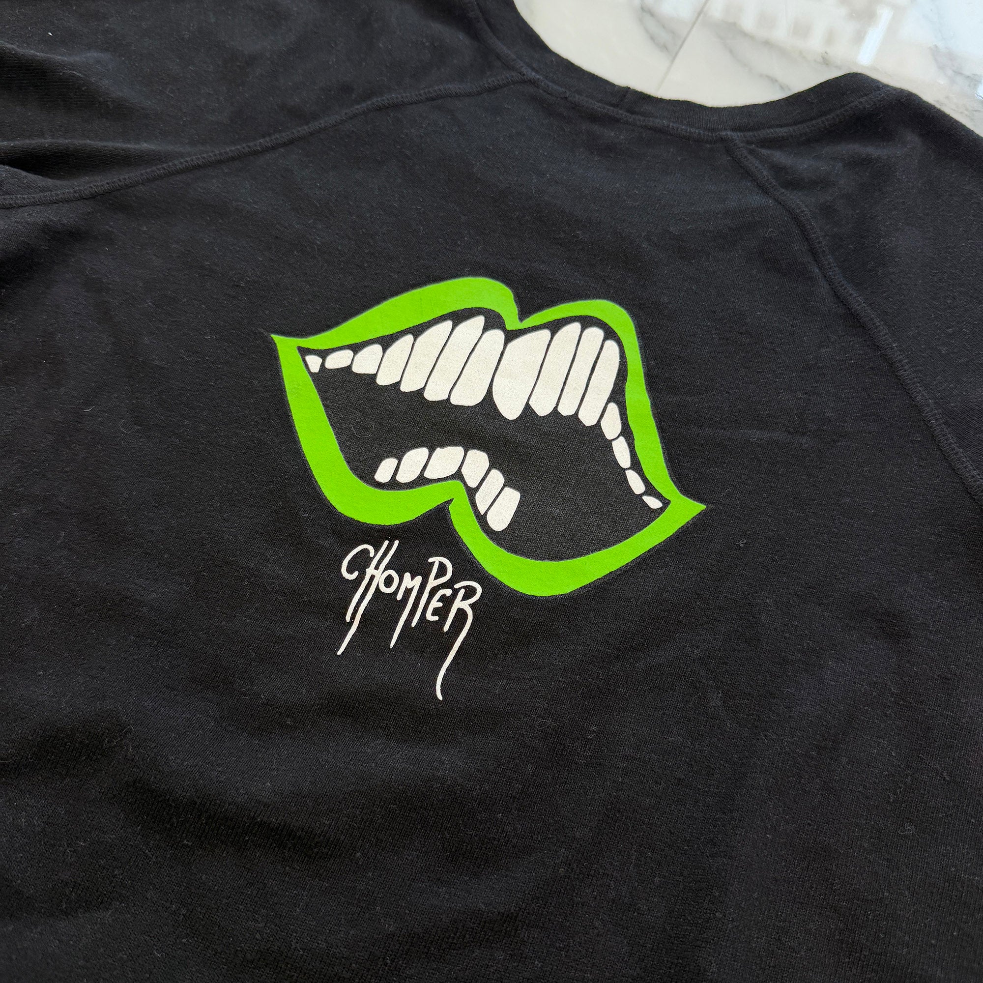 CHROME HEARTS × MATTY BOY GREEN CHOMPER Sweat Tee Size S クロムハーツ × マッティボーイ グリーンチョンパー スウェットTシャツ サイズS
