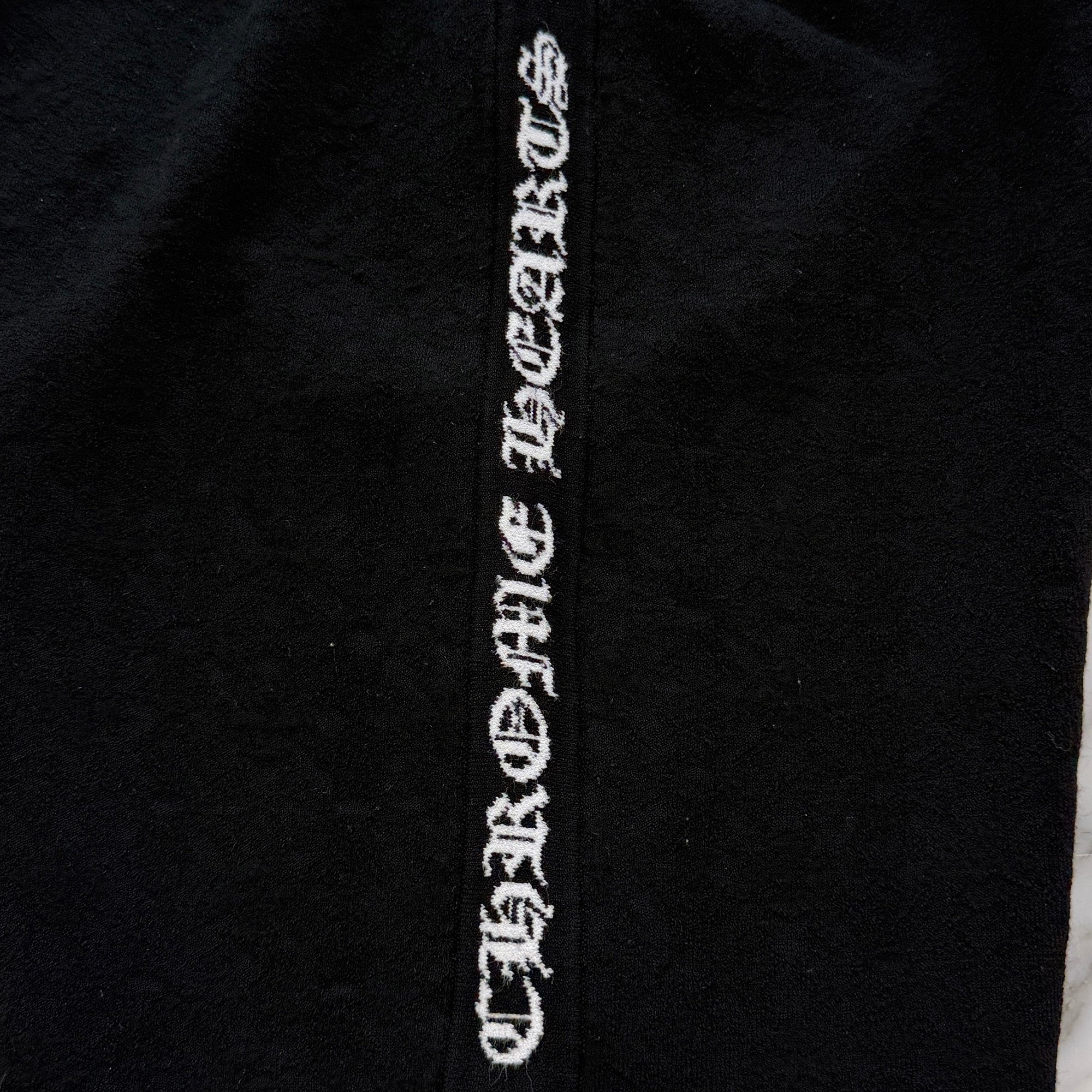 CHROME HEARTS Y NOT Cross Pattern Slide Script Logo Shorts Size M クロムハーツ ワイノット クロスパターンスライドスクリプトロゴショーツ サイズM