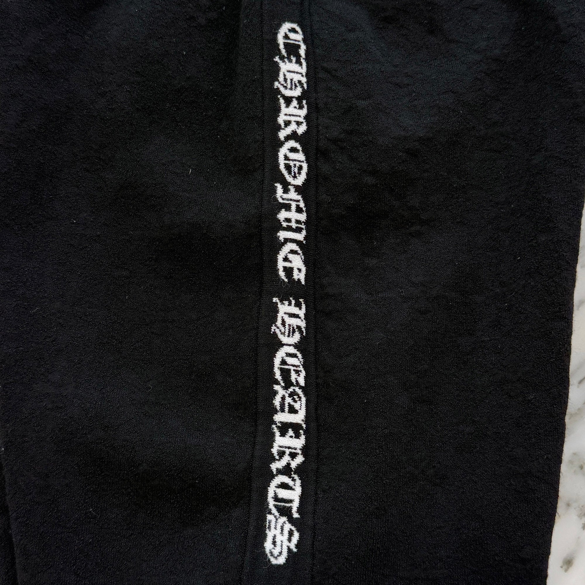 CHROME HEARTS Y NOT Cross Pattern Slide Script Logo Shorts Size M クロムハーツ ワイノット クロスパターンスライドスクリプトロゴショーツ サイズM