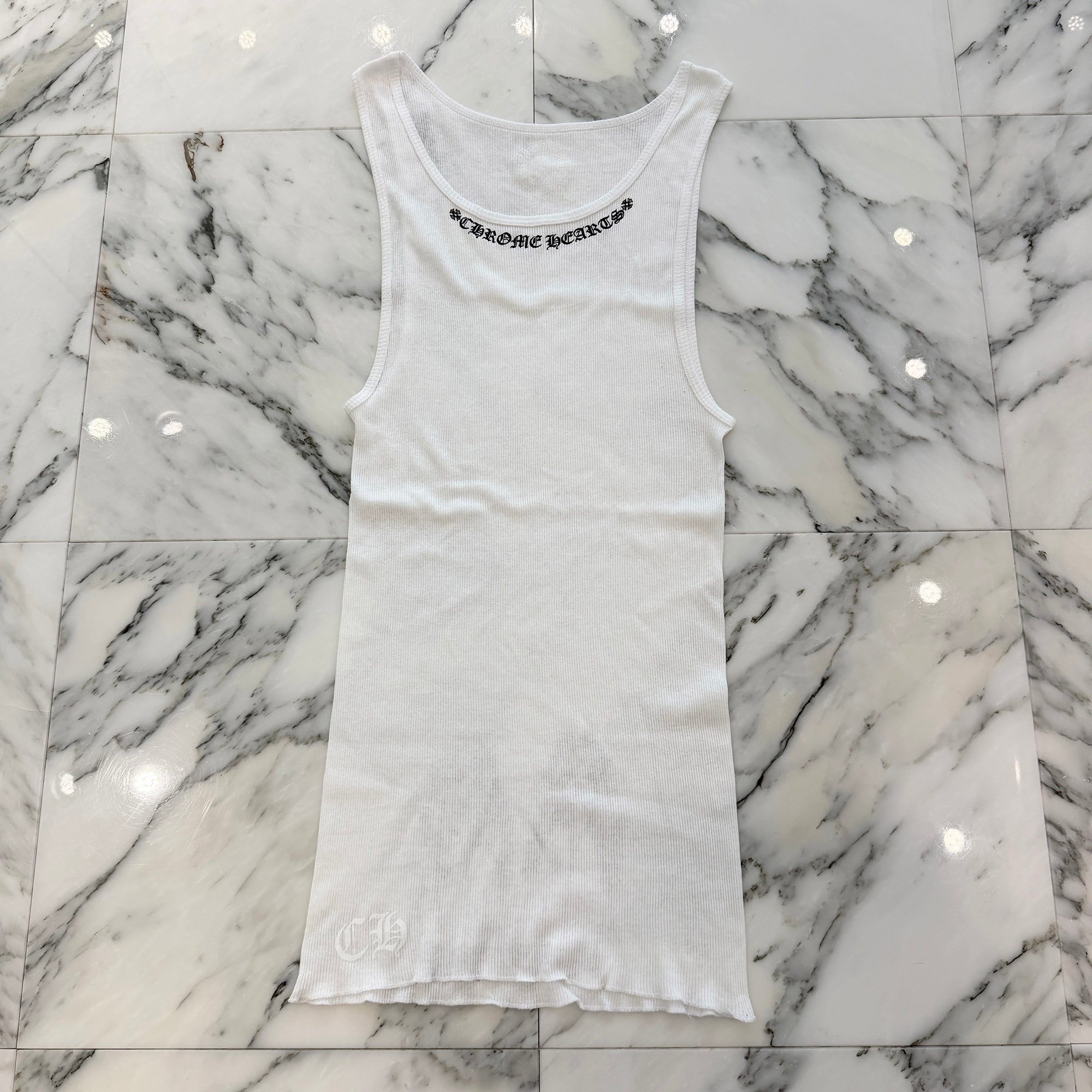 CHROME HEARTS Neck Logo Back GIRLS Print Tank Top Size XL クロムハーツ ネックロゴ バックガールズプリント タンクトップ サイズXL
