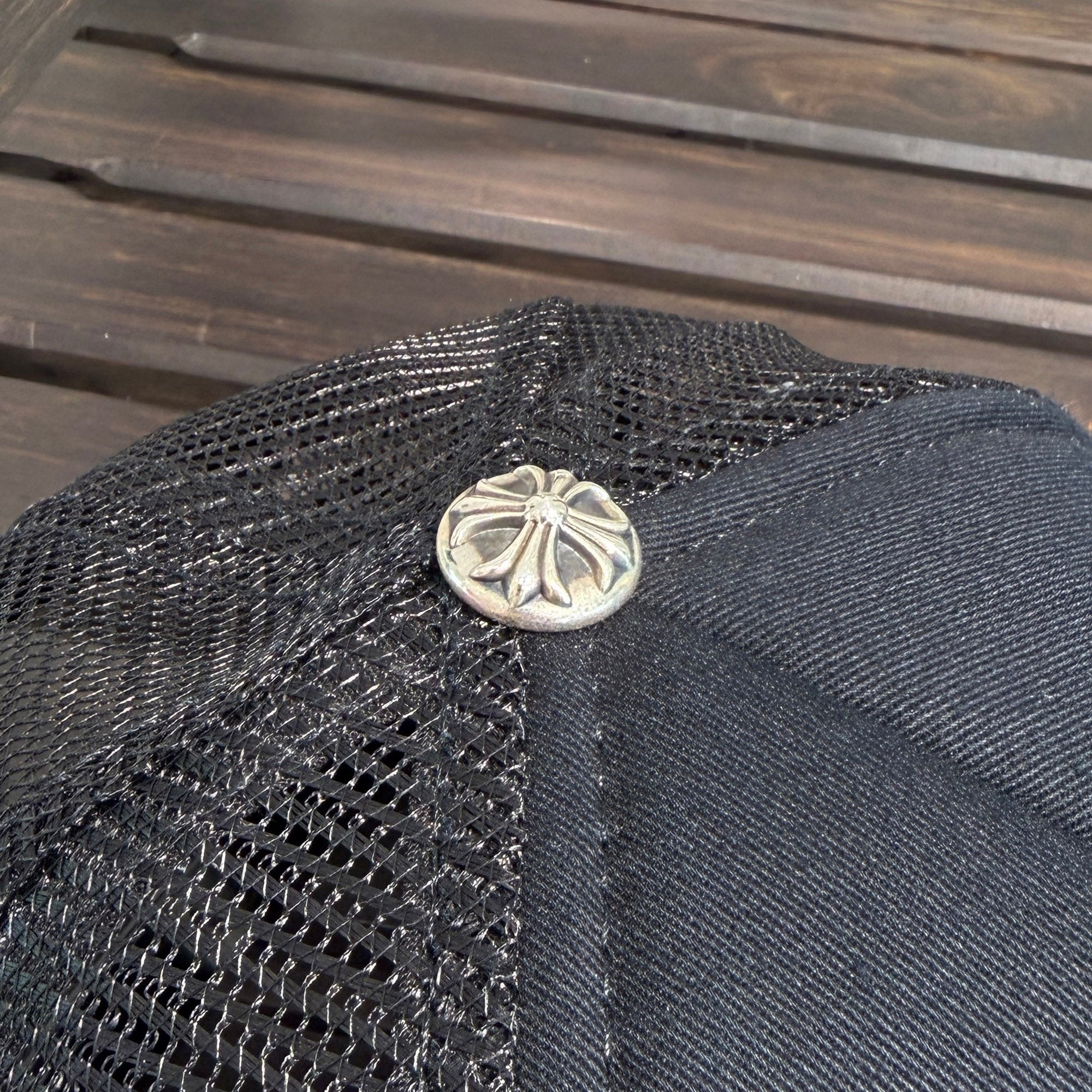 CHROME HEARTS FUCK Leather Patch Trucker Cap Size ONE SIZE (51-61