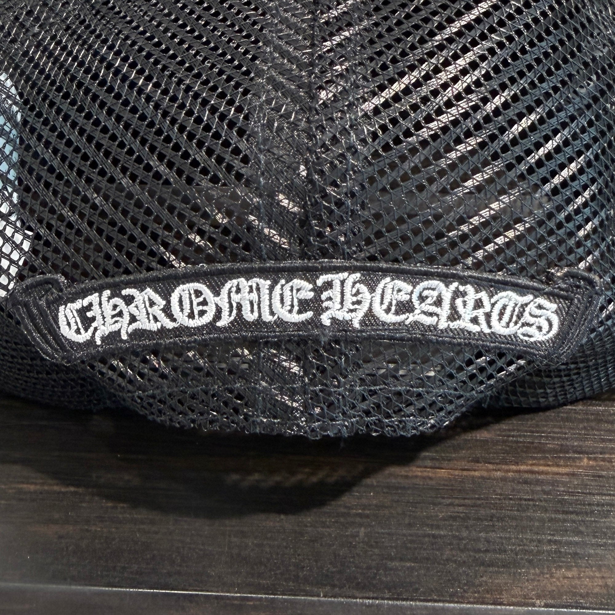 CHROME HEARTS FUCK Leather Patch Trucker Cap Size ONE SIZE (51-61