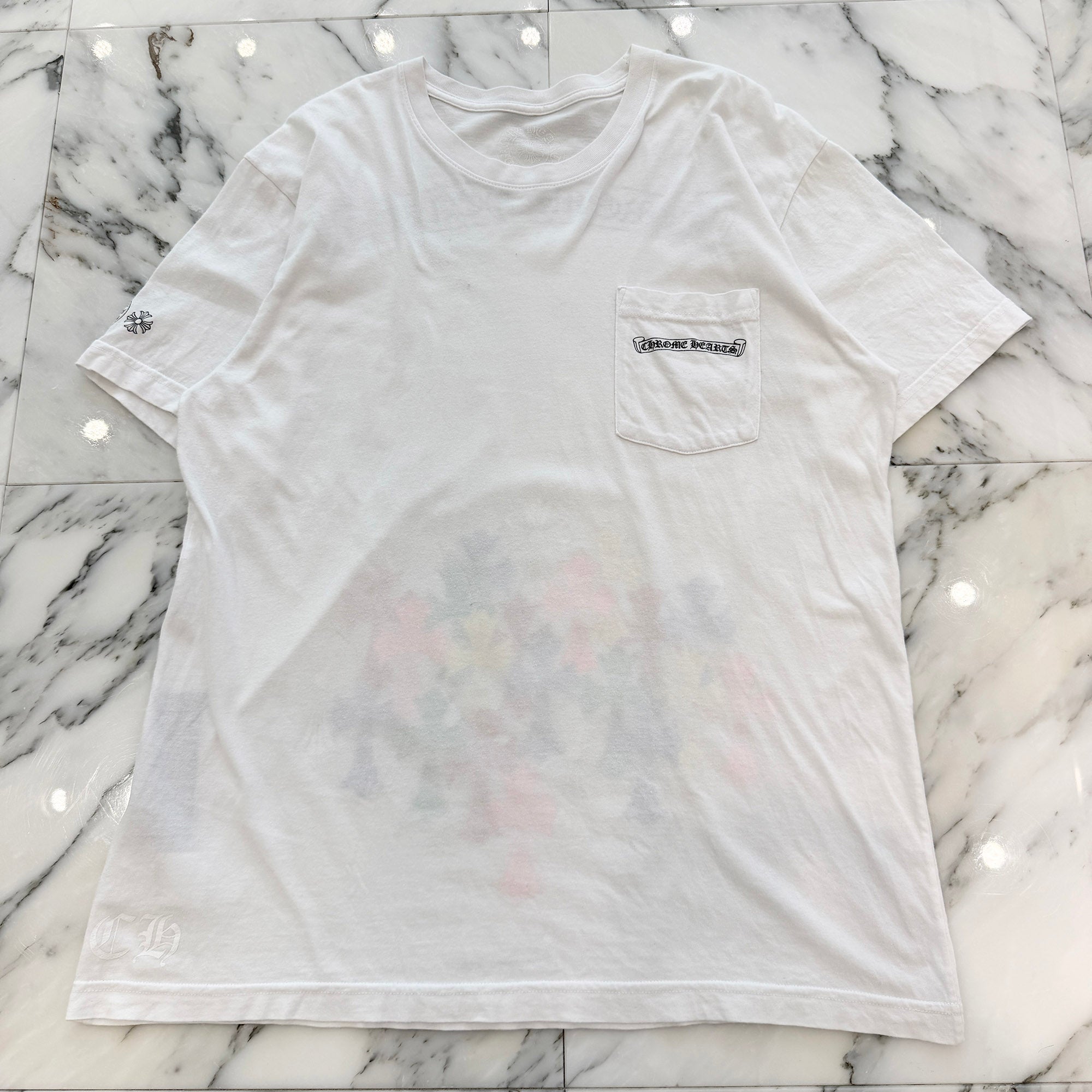 CHROME HEARTS MLTCOL CEM CRS Tee Size L クロムハーツ マルチカラー セメタリークロス Tシャツ サイズL