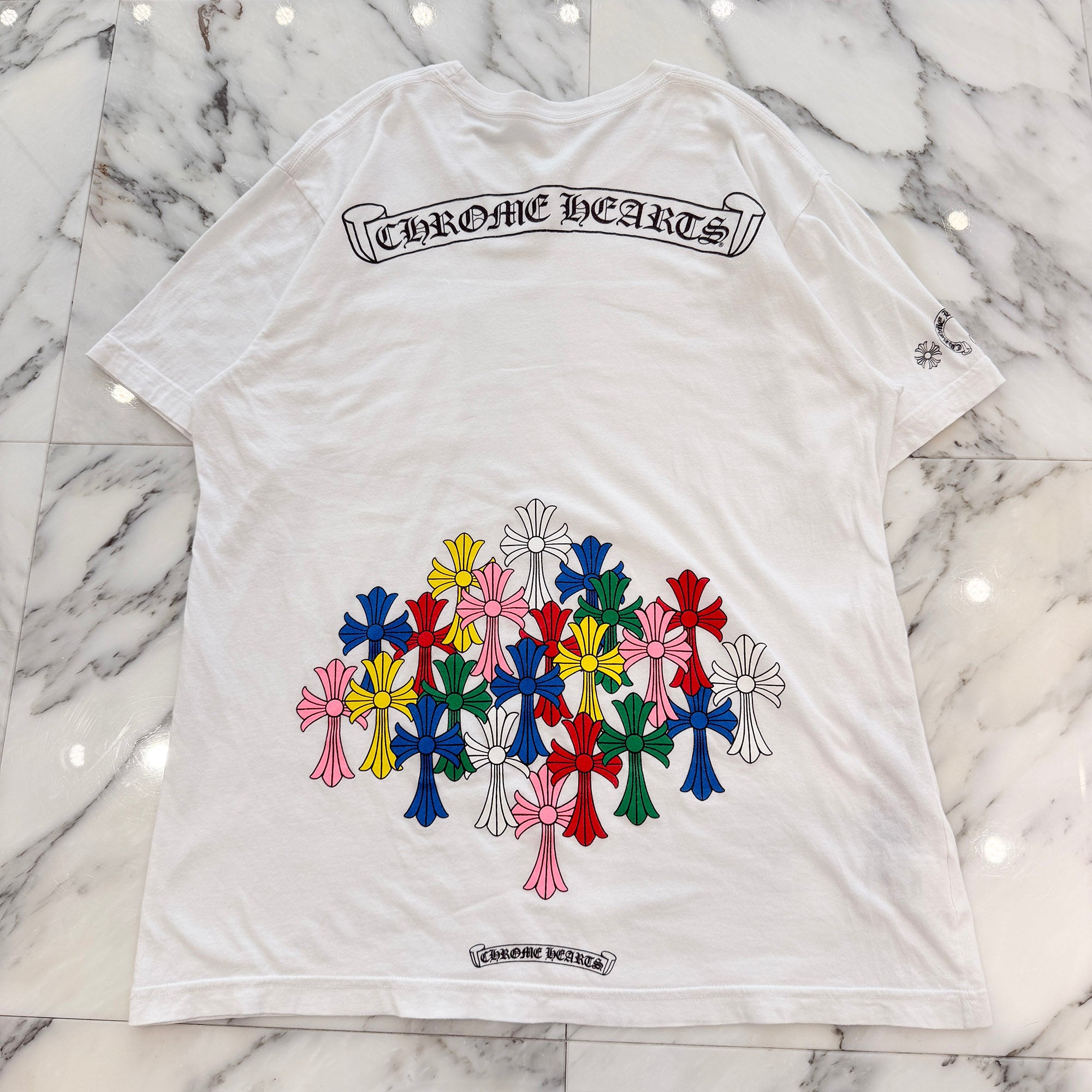 CHROME HEARTS MLTCOL CEM CRS Tee Size L クロムハーツ マルチカラー セメタリークロス Tシャツ サイズL