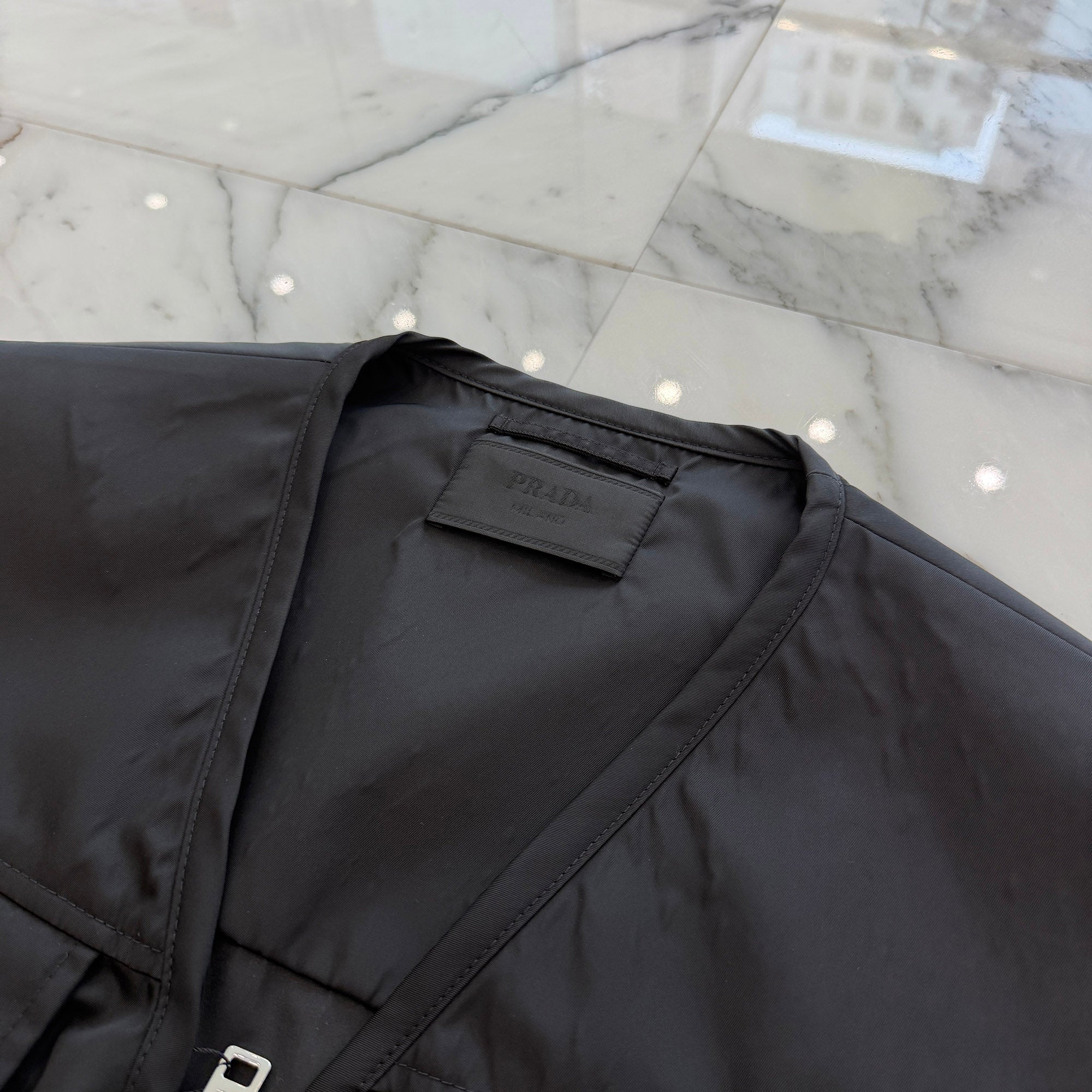 PRADA 2023AW Triangle Logo Plate Re Nylon Vest SGC261 S231 1WQ8 Size 50 プラダ トライアングルロゴプレート リナイロン ベスト サイズ50