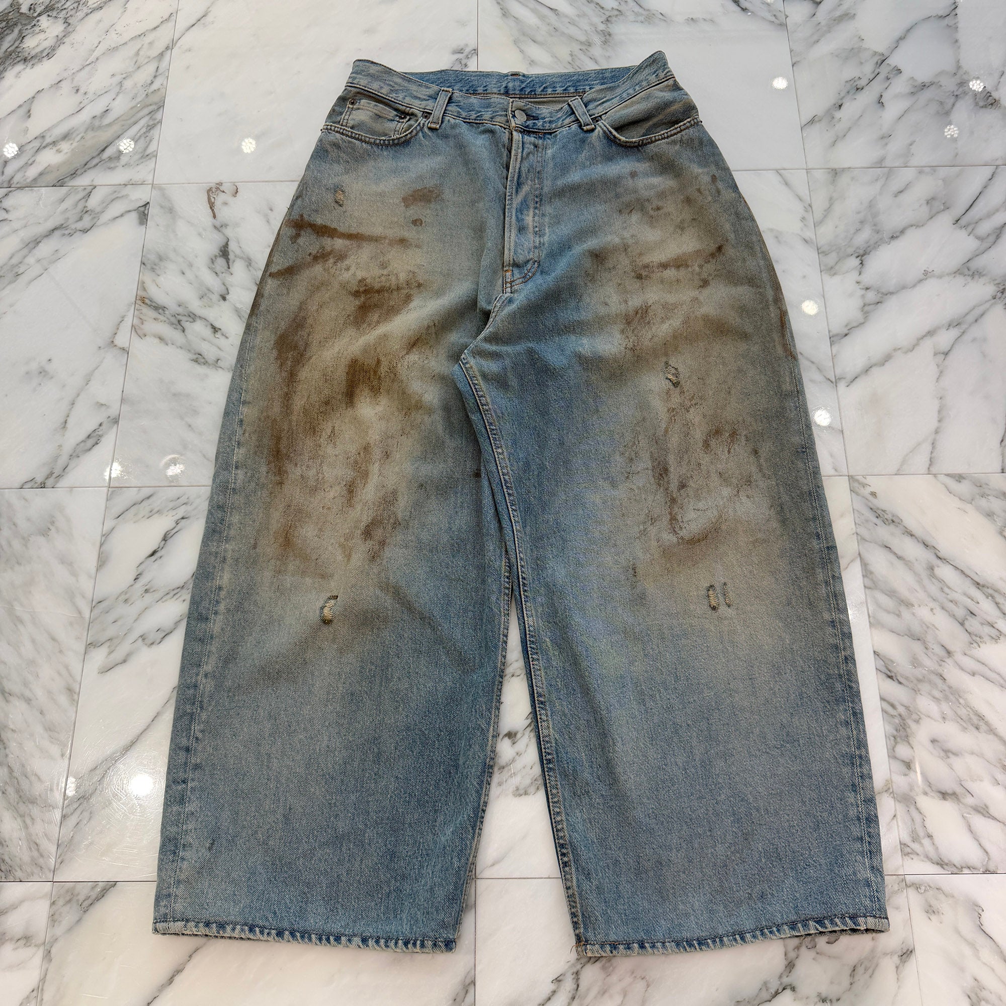 Acne Studios 2023AW Super Baggy Fit Denim Pants FN-UX-5PKT000078 Size 30 アクネストゥディオズ スーパー バギー フィット デニムパンツ サイズ30