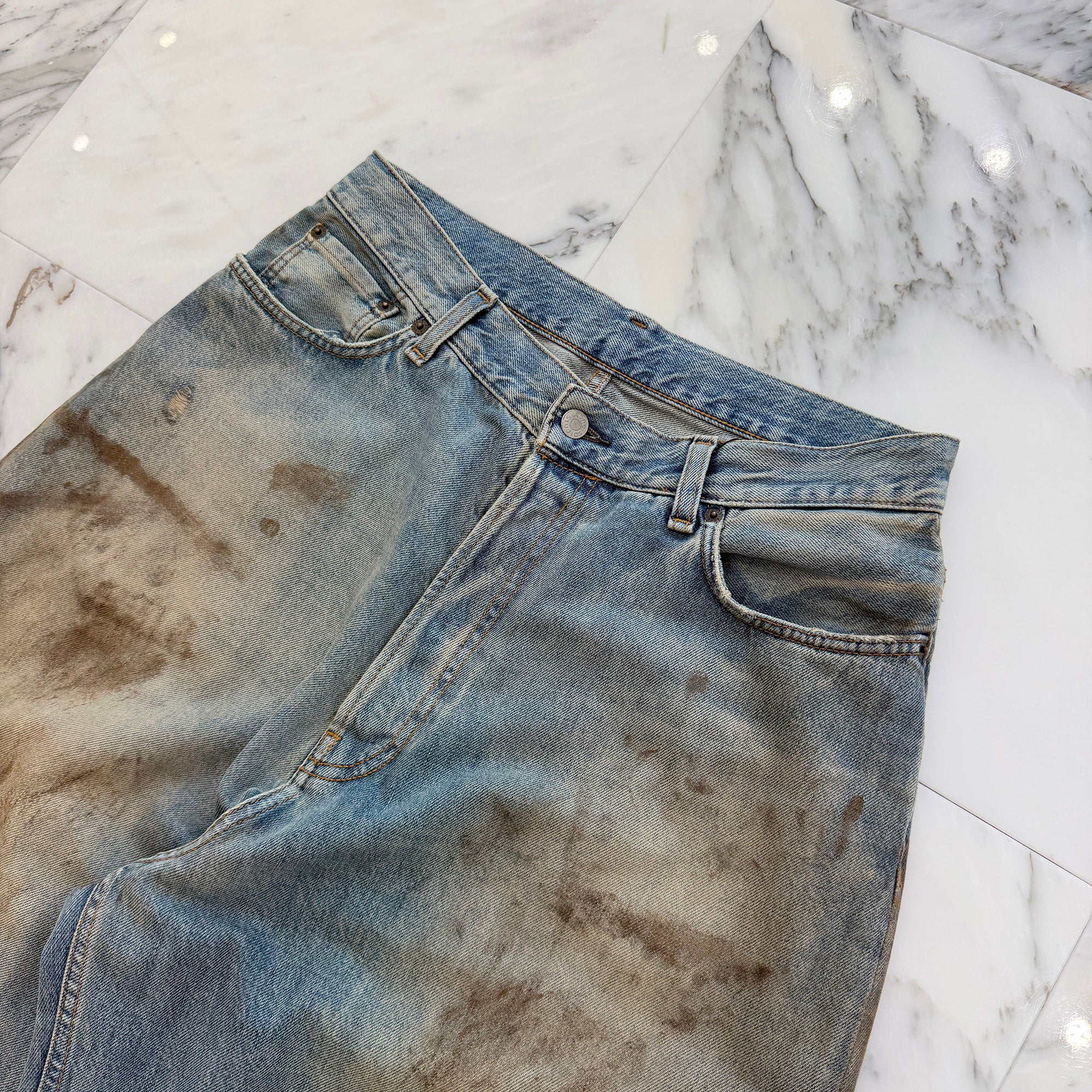 Acne Studios 2023AW Super Baggy Fit Denim Pants FN-UX-5PKT000078 Size 30 アクネストゥディオズ スーパー バギー フィット デニムパンツ サイズ30